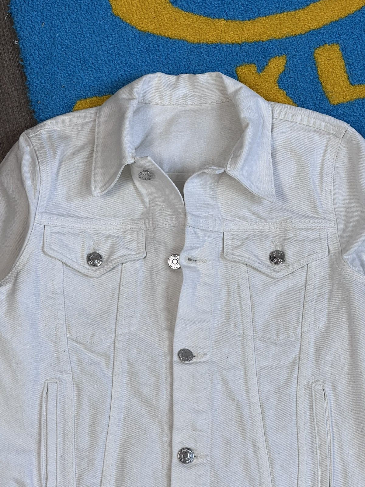 Helmut Lang Helmut Lang Square Shoulder white denim jacket Size M / US 6-8 / IT 42-44 - 5 Thumbnail