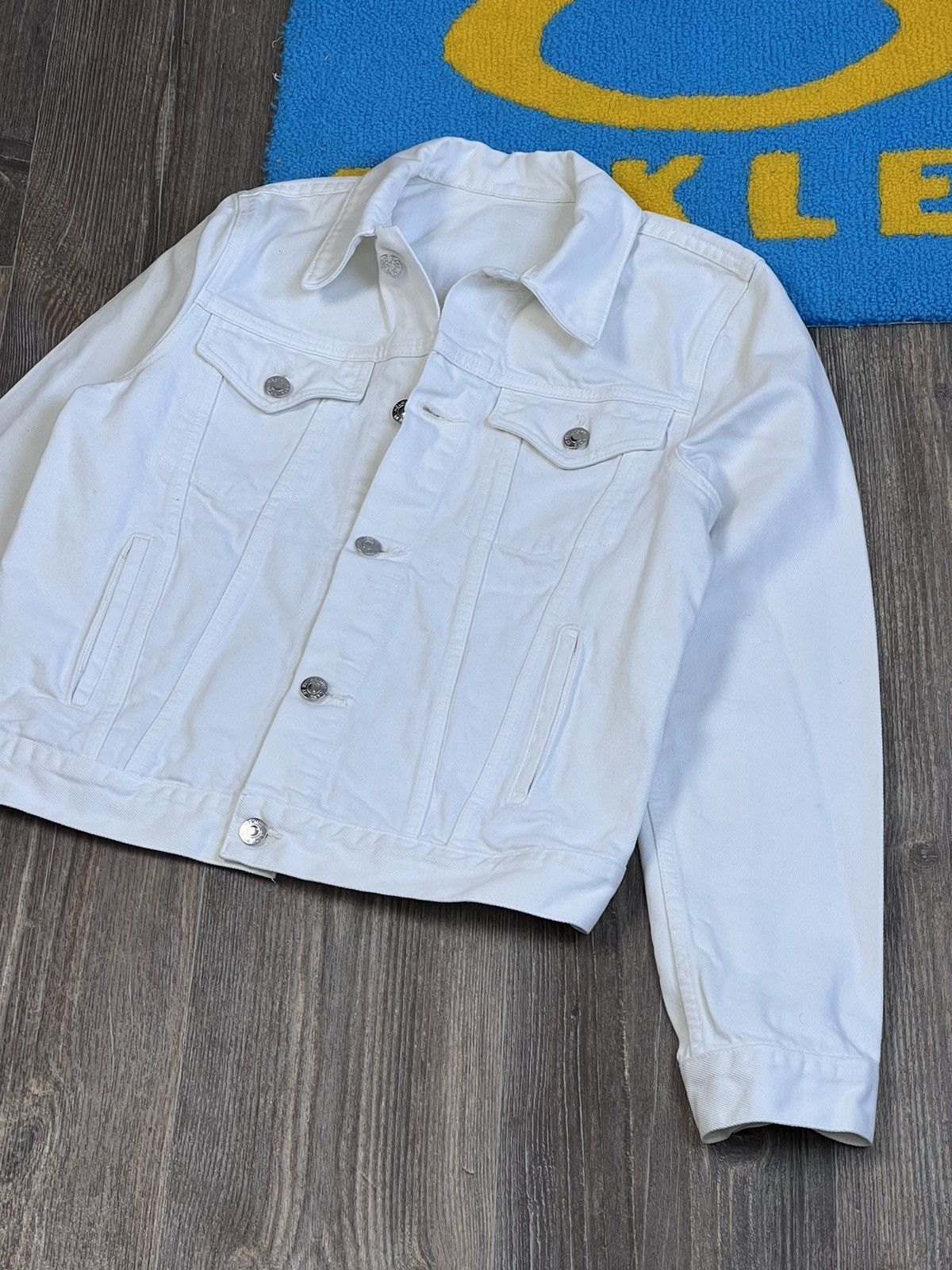 Helmut Lang Helmut Lang Square Shoulder white denim jacket Size M / US 6-8 / IT 42-44 - 2 Thumbnail
