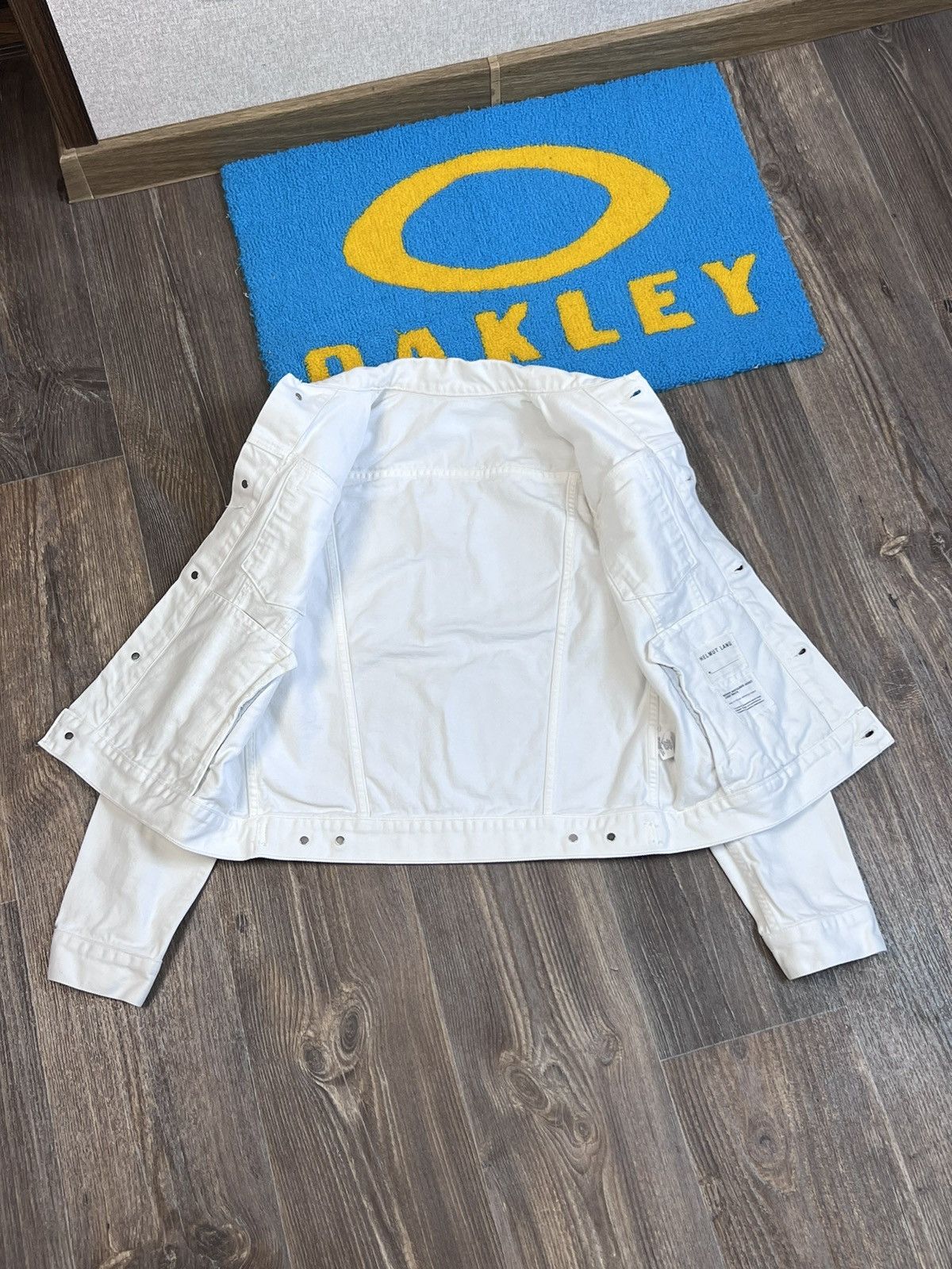 Helmut Lang Helmut Lang Square Shoulder white denim jacket Size M / US 6-8 / IT 42-44 - 9 Thumbnail