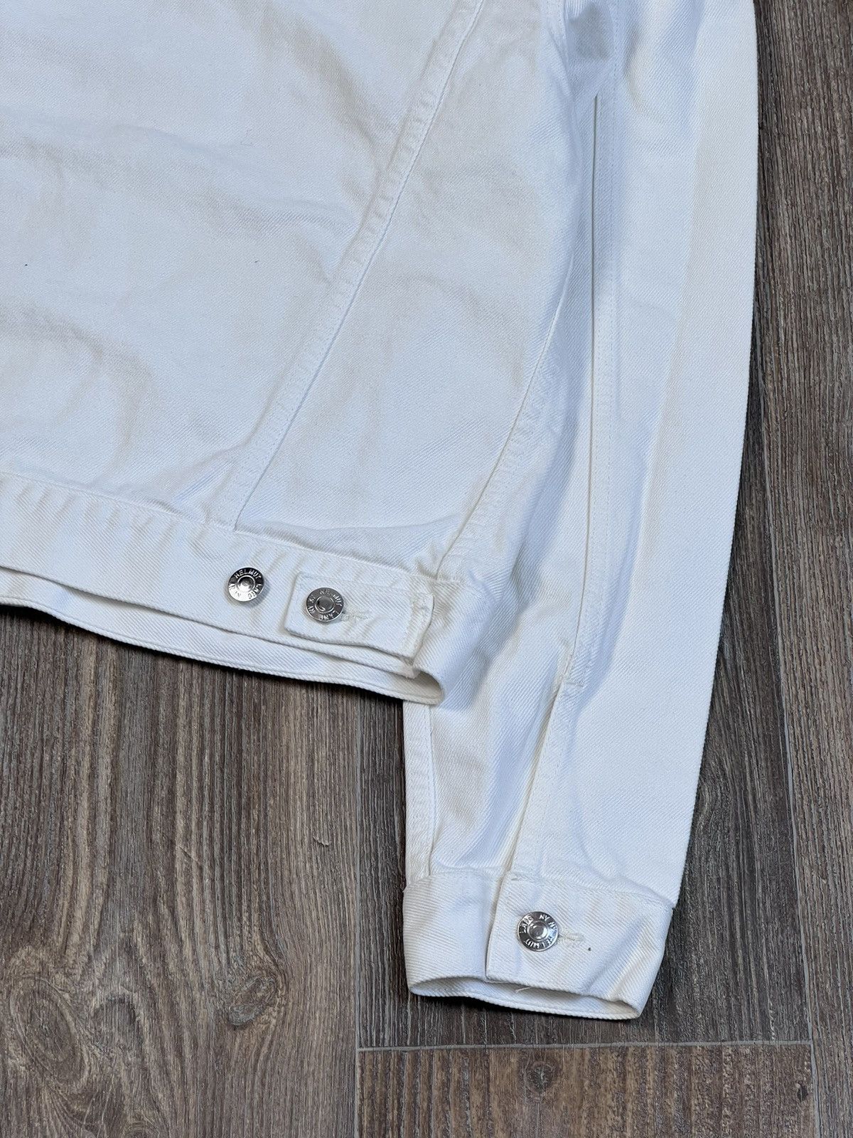 Helmut Lang Helmut Lang Square Shoulder white denim jacket Size M / US 6-8 / IT 42-44 - 7 Thumbnail