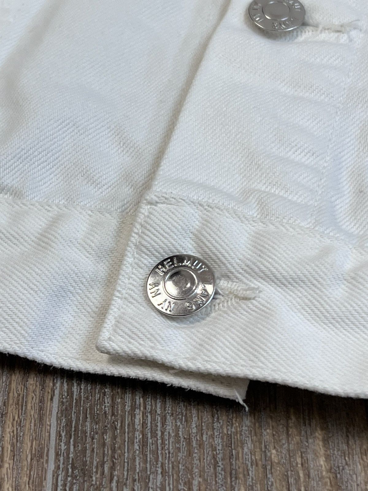 Helmut Lang Helmut Lang Square Shoulder white denim jacket Size M / US 6-8 / IT 42-44 - 8 Thumbnail