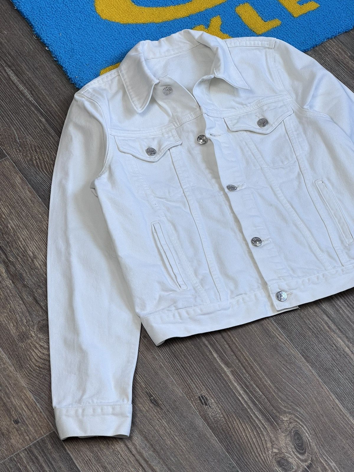 Helmut Lang Helmut Lang Square Shoulder white denim jacket Size M / US 6-8 / IT 42-44 - 3 Thumbnail