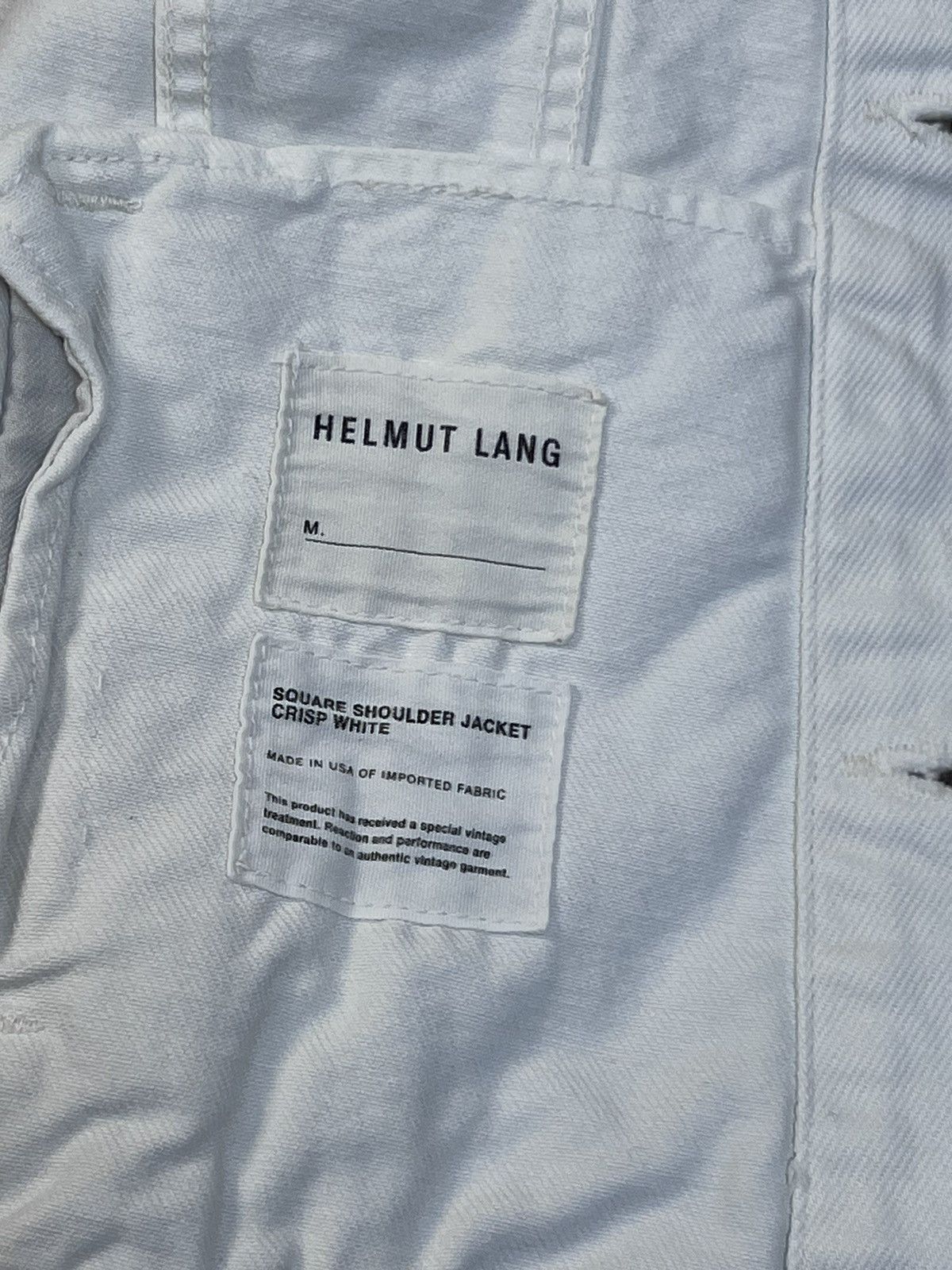 Helmut Lang Helmut Lang Square Shoulder white denim jacket Size M / US 6-8 / IT 42-44 - 11 Thumbnail