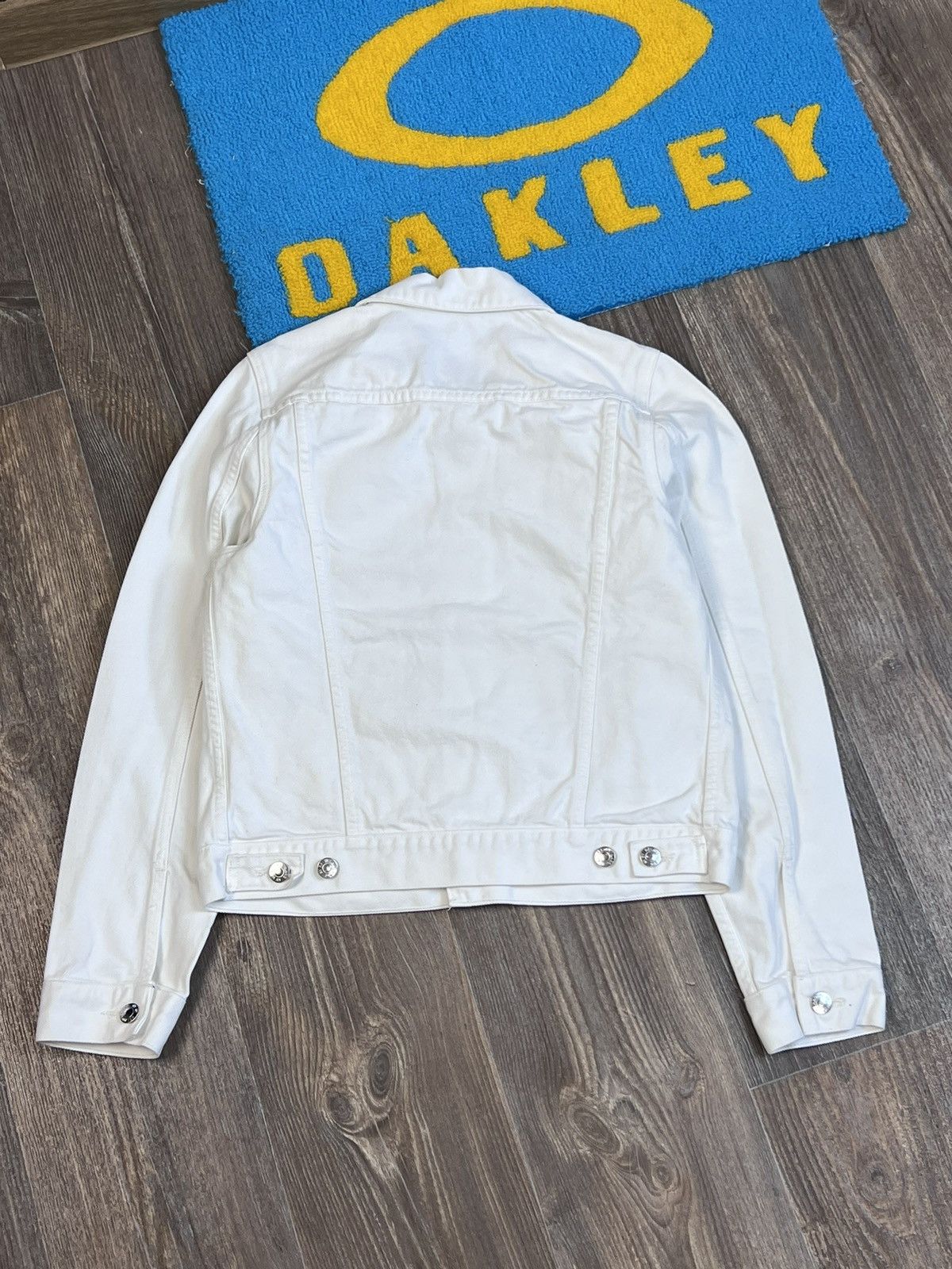Helmut Lang Helmut Lang Square Shoulder white denim jacket Size M / US 6-8 / IT 42-44 - 6 Thumbnail