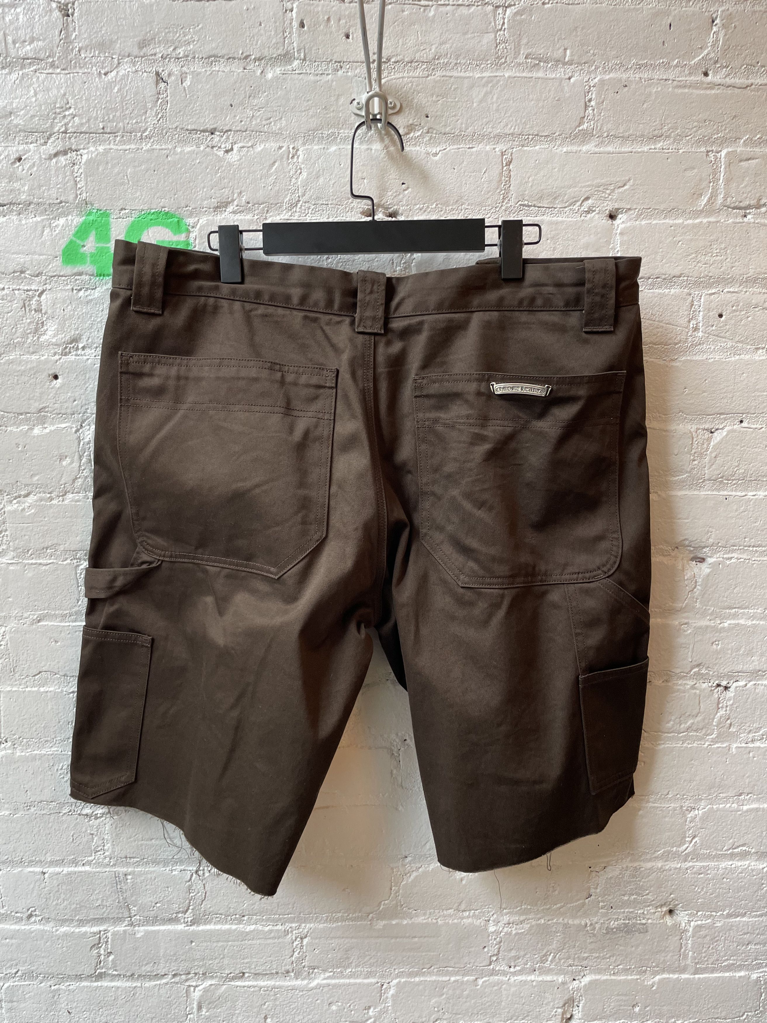 Chrome Hearts BROWN DOUBLE KNEE CARPENTER SHORTS Size US 36 / EU 52 - 3 Thumbnail