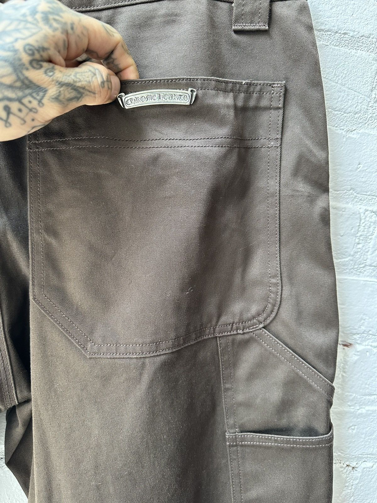 Chrome Hearts BROWN DOUBLE KNEE CARPENTER SHORTS Size US 36 / EU 52 - 9 Thumbnail