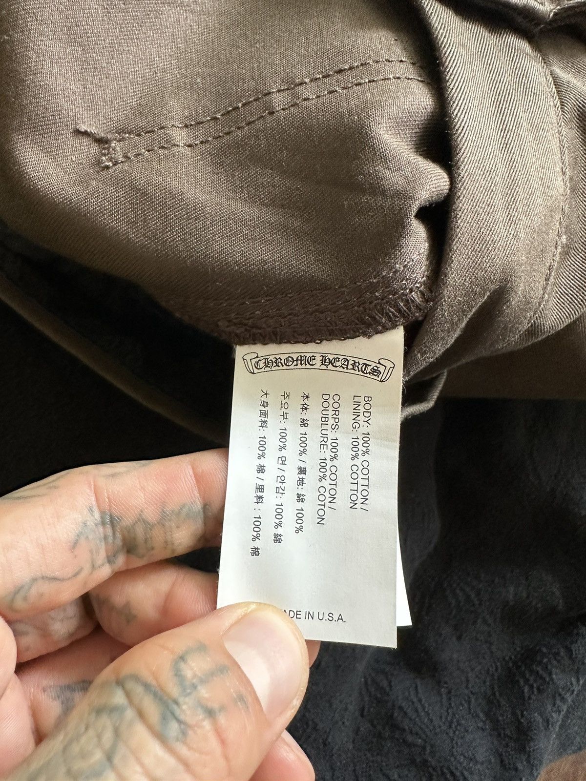 Chrome Hearts BROWN DOUBLE KNEE CARPENTER SHORTS Size US 36 / EU 52 - 10 Thumbnail