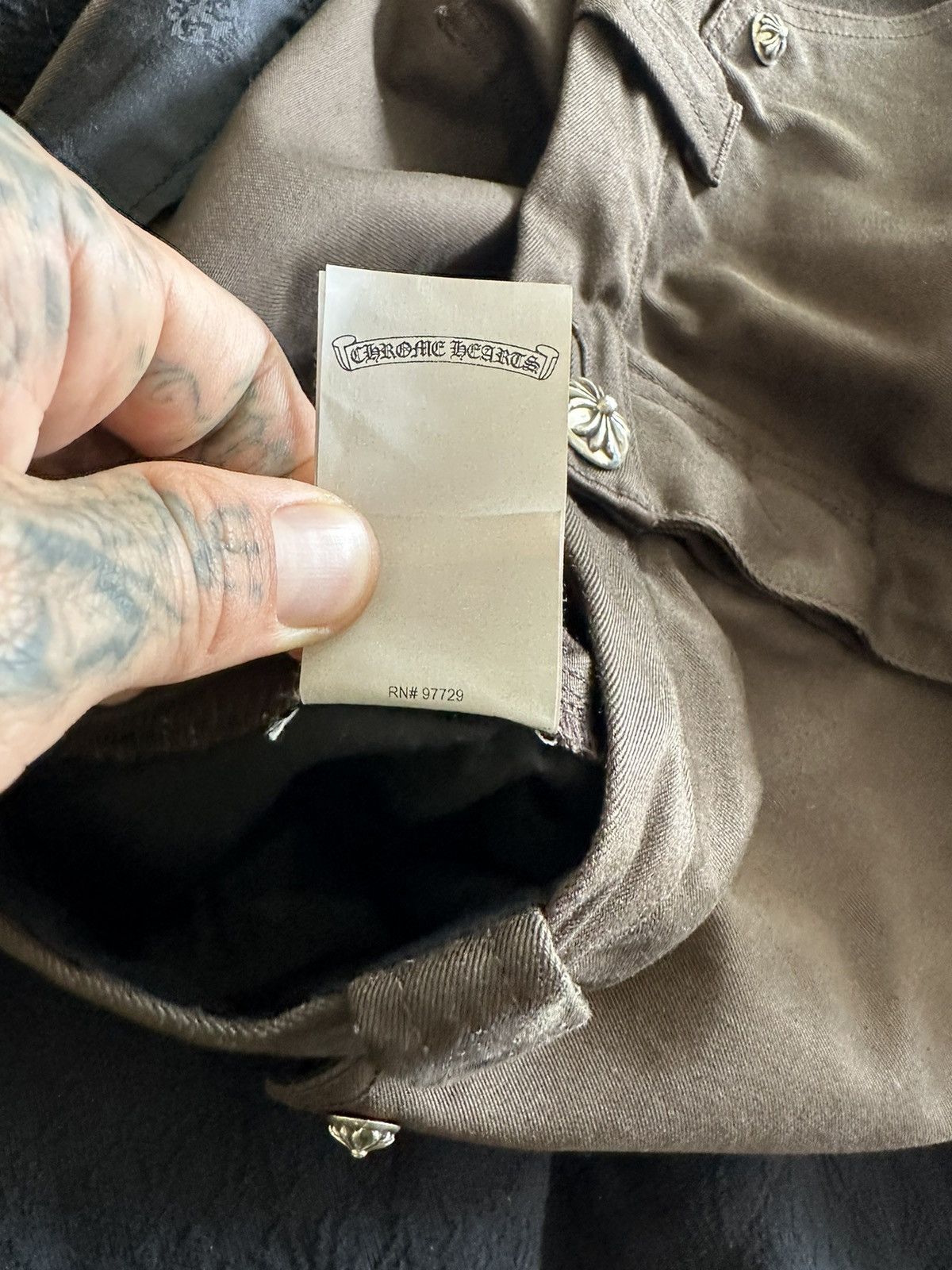 Chrome Hearts BROWN DOUBLE KNEE CARPENTER SHORTS Size US 36 / EU 52 - 13 Thumbnail