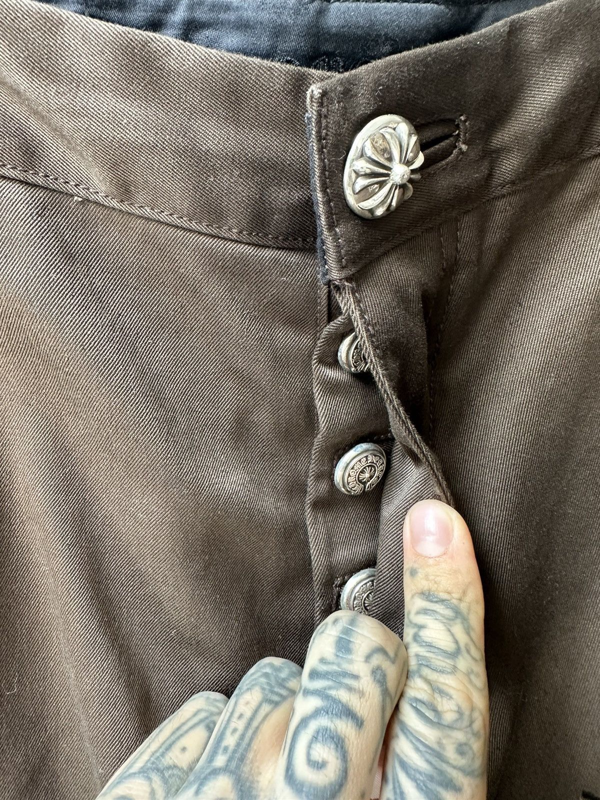 Chrome Hearts BROWN DOUBLE KNEE CARPENTER SHORTS Size US 36 / EU 52 - 6 Thumbnail