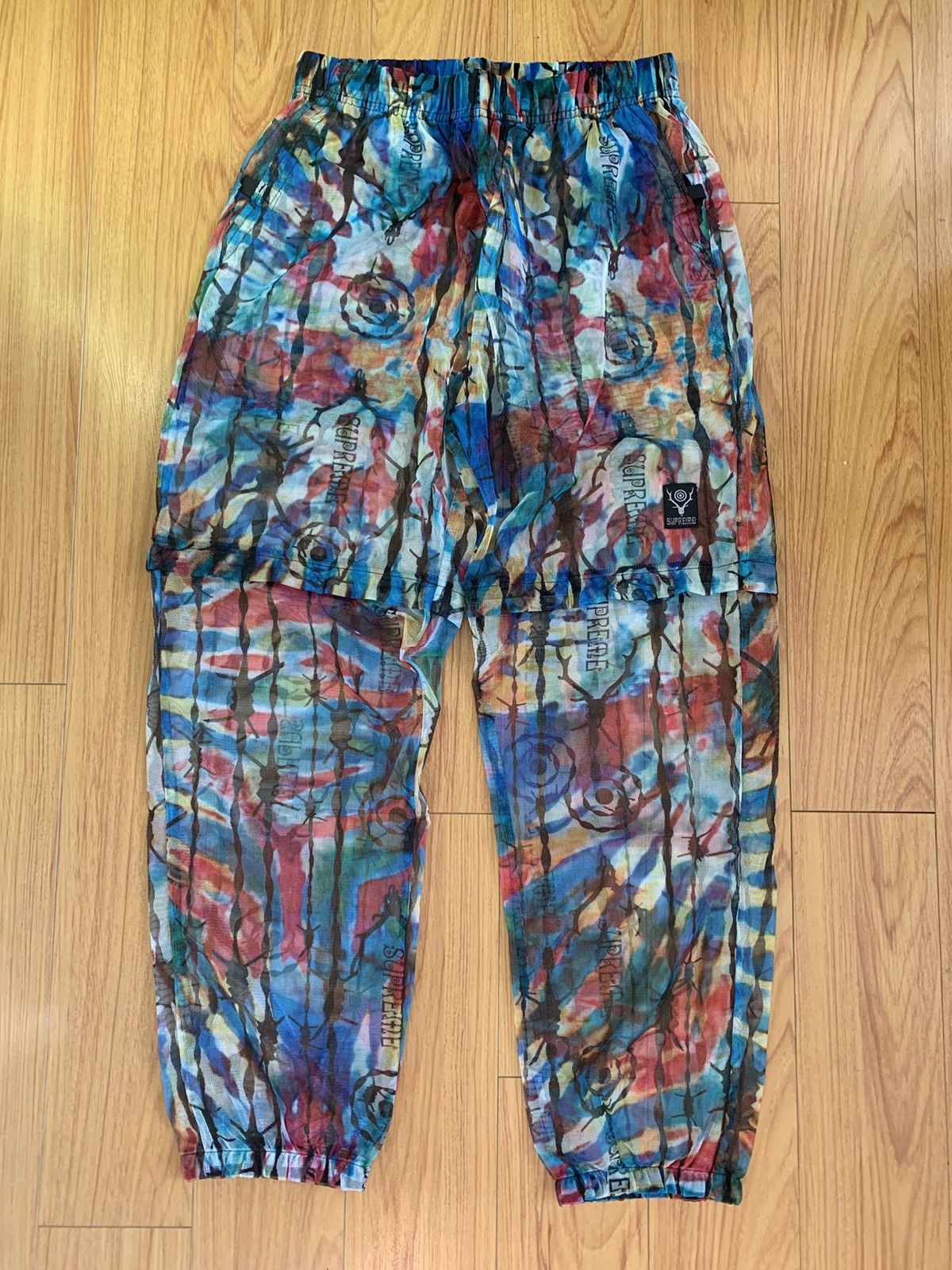 image of South2 West8 x Supreme South 2 West 8 Bush Pants Small in Tie Dye, Men's (Size 30)