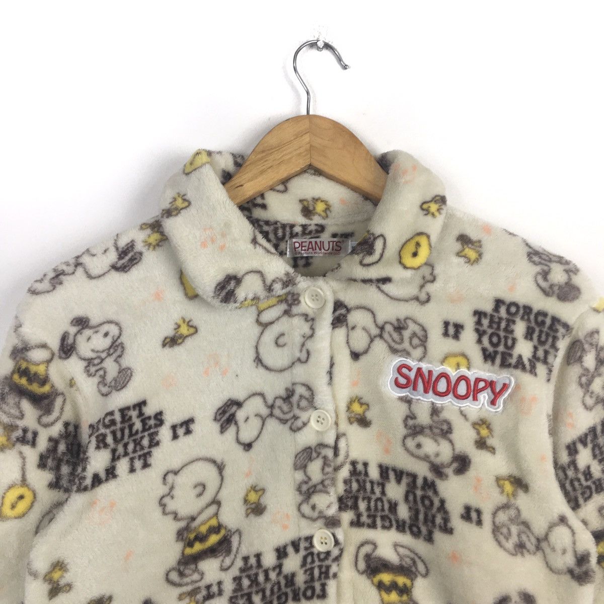 Peanuts Vintage Snoopy Fleece Sweater Size S / US 4 / IT 40 - 3 Thumbnail
