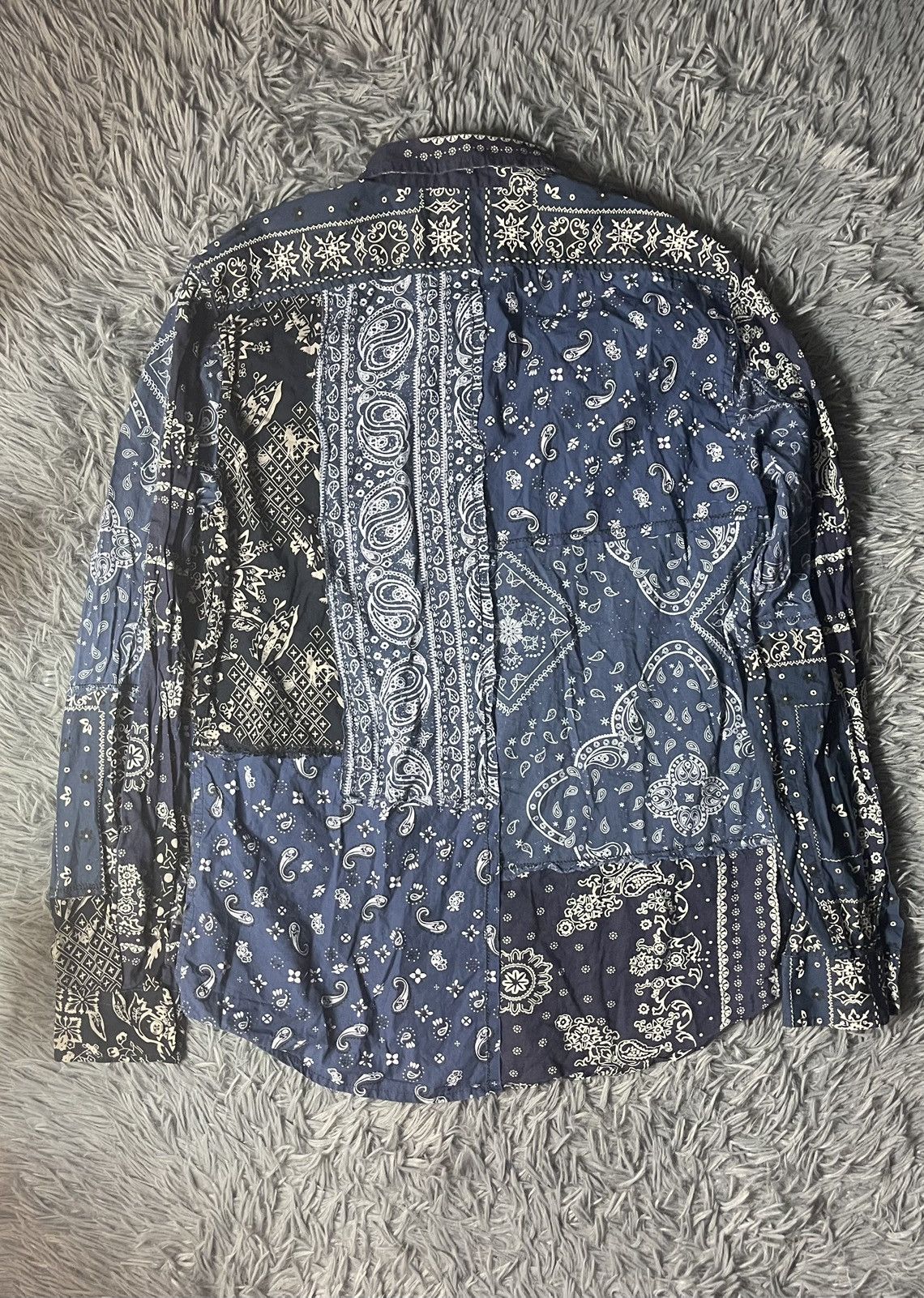 Diesel Diesel patchwork bandana print avant garde shirt Size US L / EU 52-54 / 3 - 12 Thumbnail