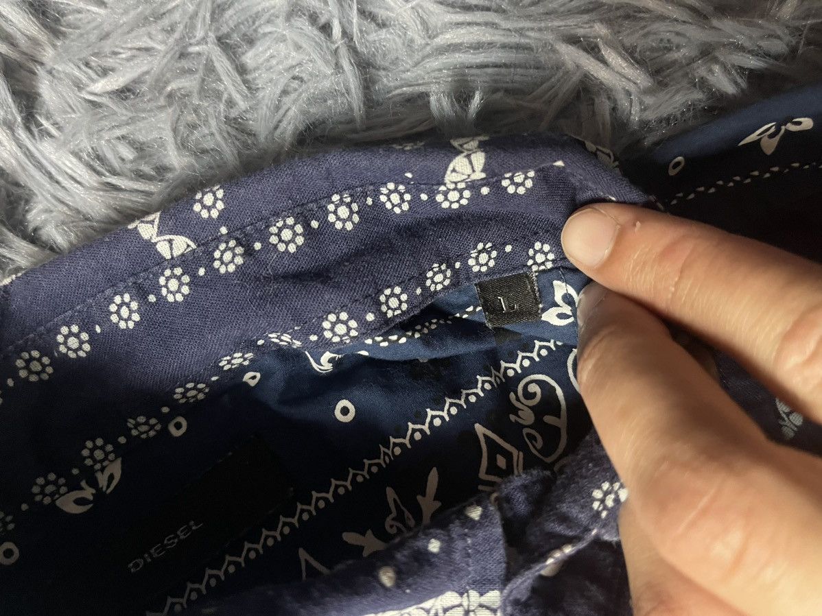Diesel Diesel patchwork bandana print avant garde shirt Size US L / EU 52-54 / 3 - 7 Thumbnail