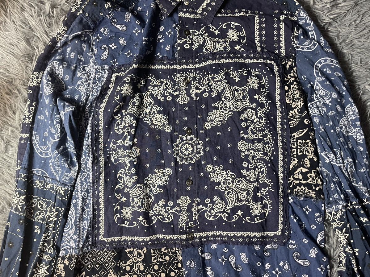 Diesel Diesel patchwork bandana print avant garde shirt Size US L / EU 52-54 / 3 - 8 Thumbnail