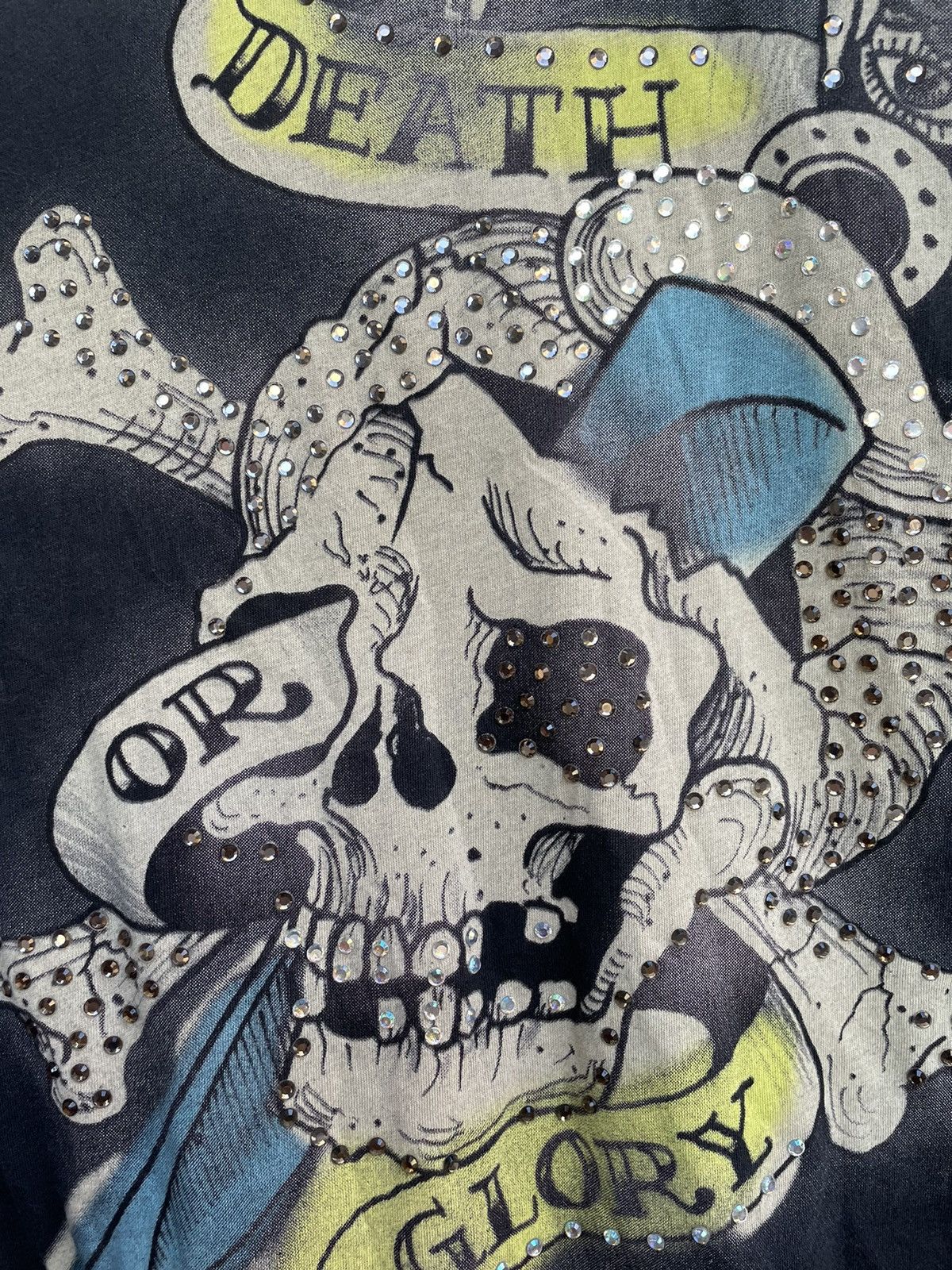 Christian Audigier Ed Hardy By Christian Audigier Vintage Y2k Skull Tattoo Tee Size US M / EU 48-50 / 2 - 3 Thumbnail