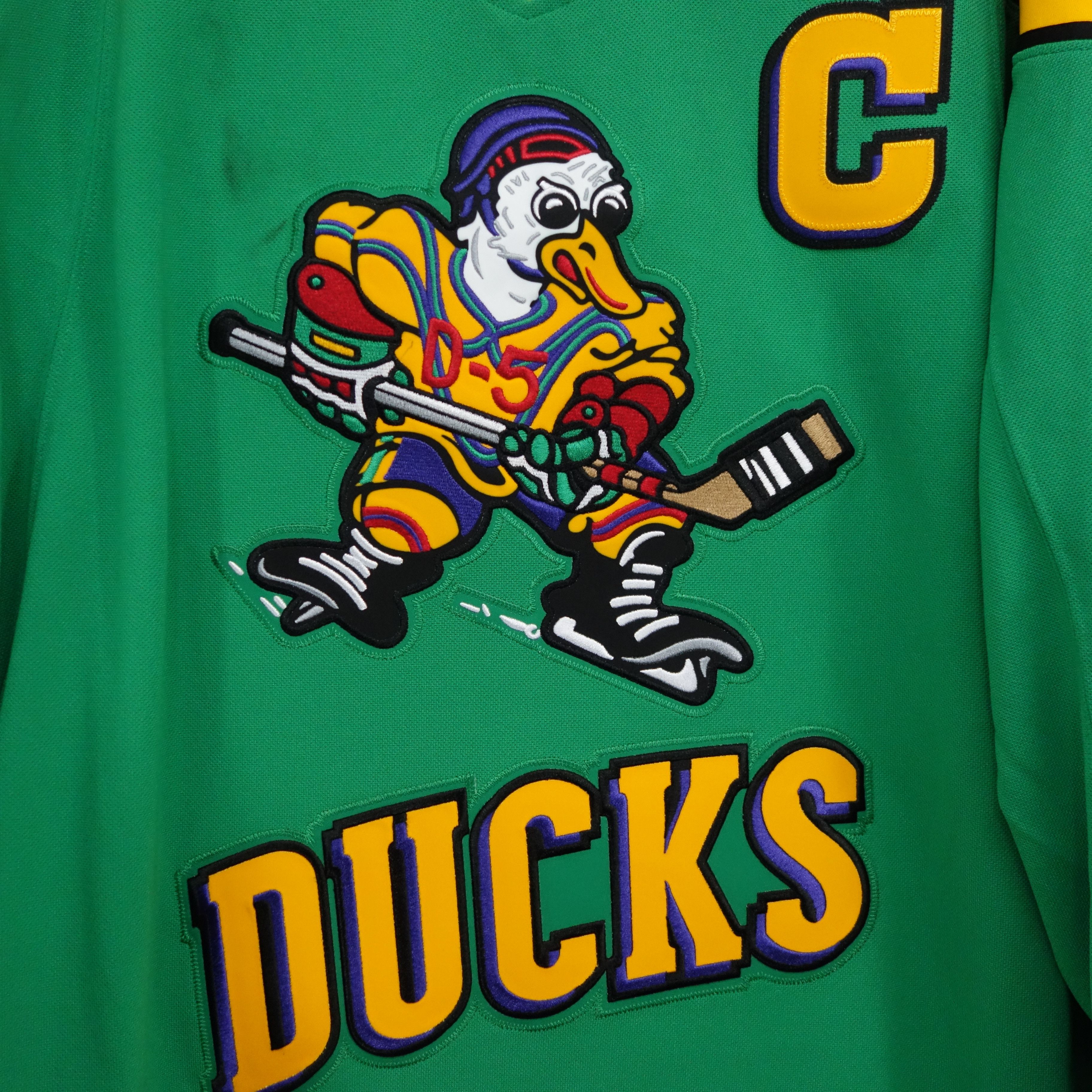 Maillot De Hockey Mighty Ducks Conway Promo Film - Taille L, Brodé, Occasion