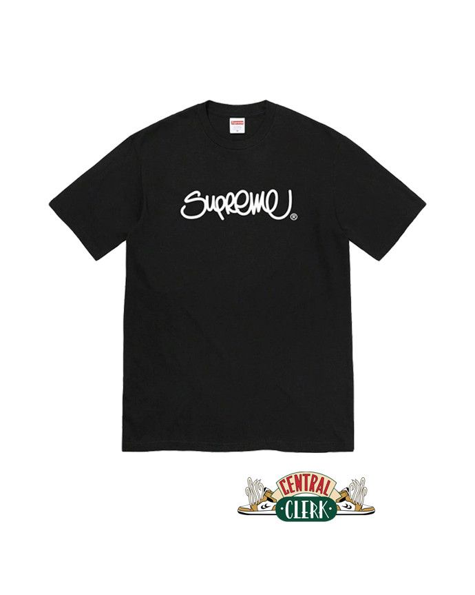 image of Supreme Handstyle Tee in Black, Men's (Size XL)