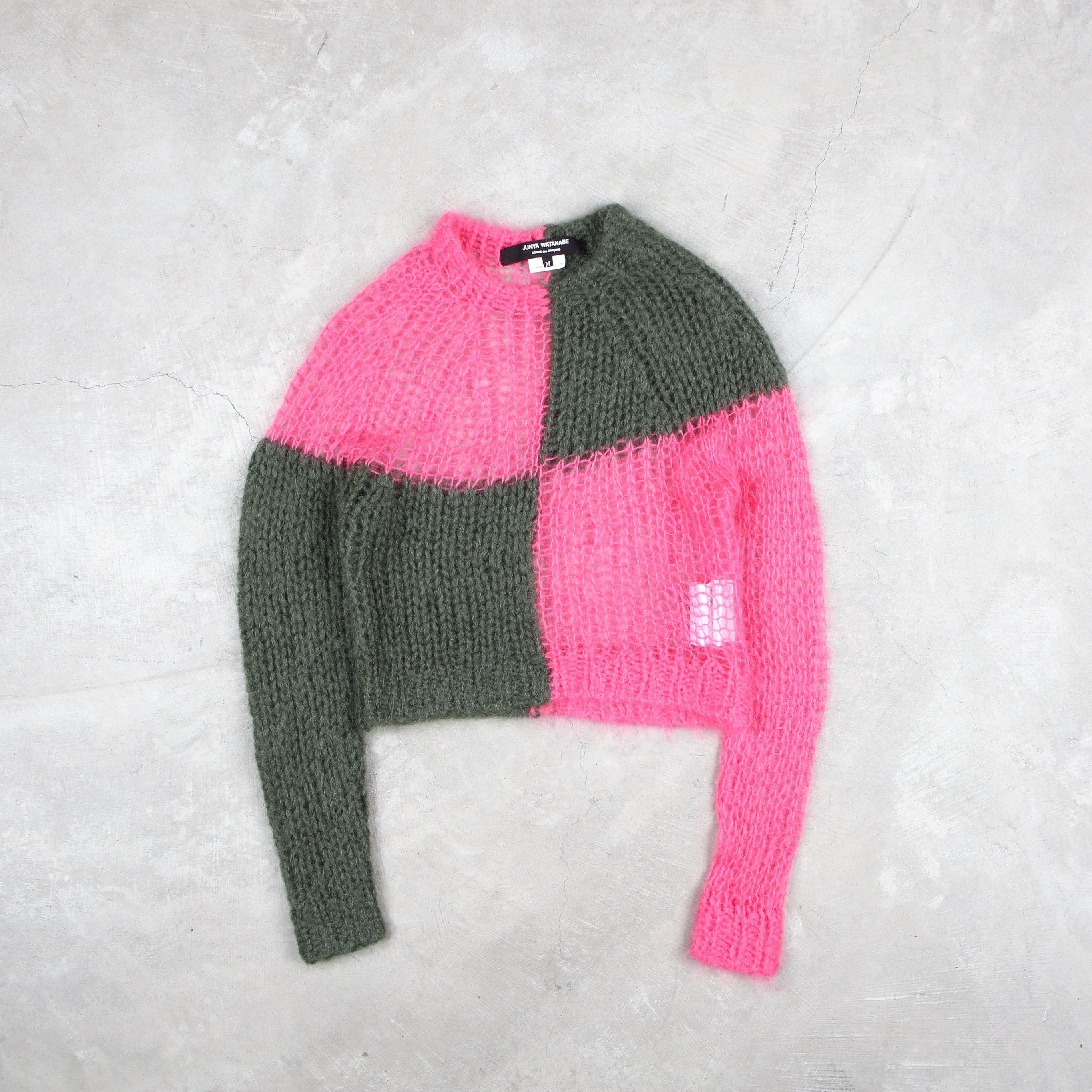 JUNYA WATANABE 小物類（その他） ピンク 2000424M0140 Junya Watanabe Junya Watanabe aw06 Mohair punk knit | Grailed
