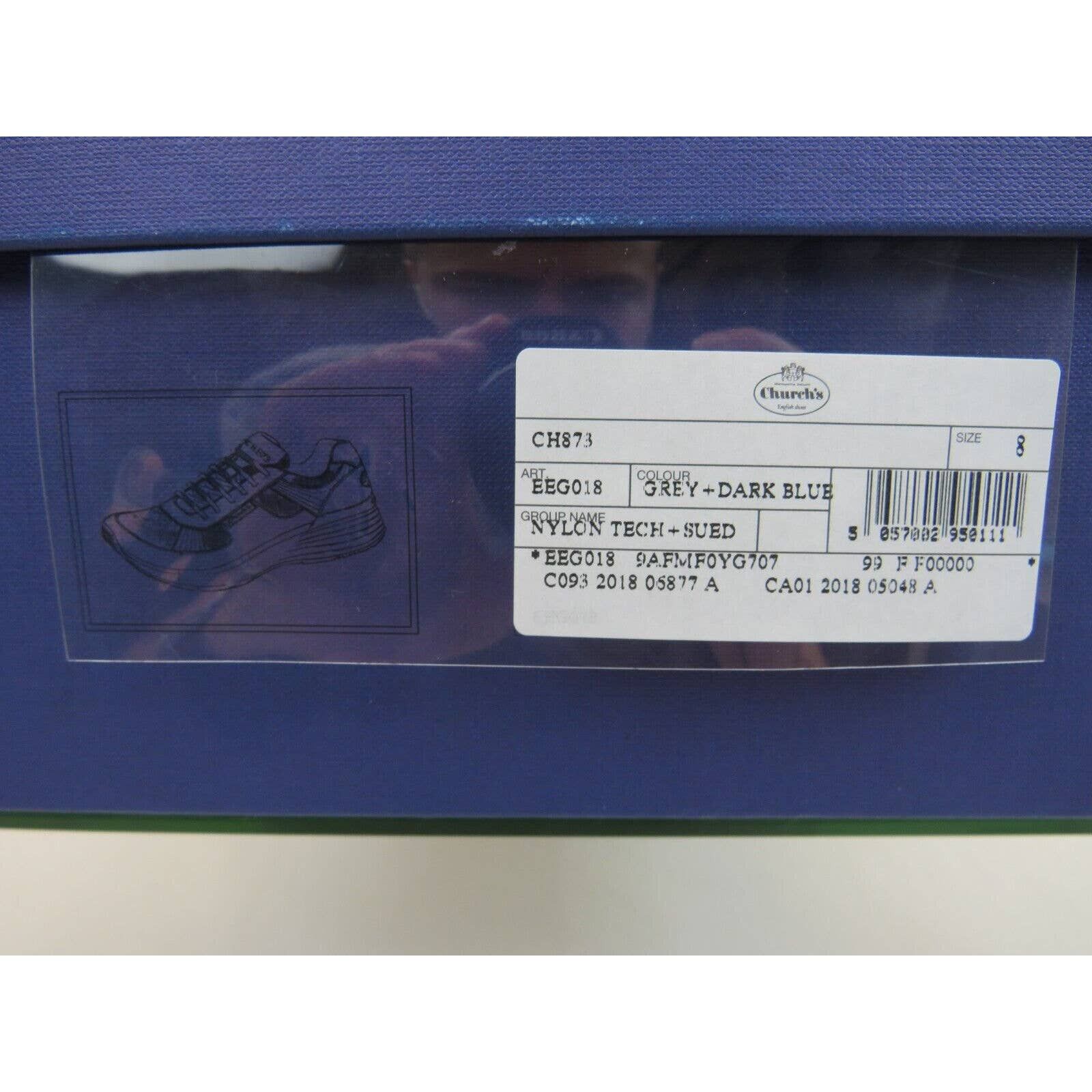 CH873 GRAY NAVY RED SUEDE NYLON LOGO SNEAKERS US ITALY