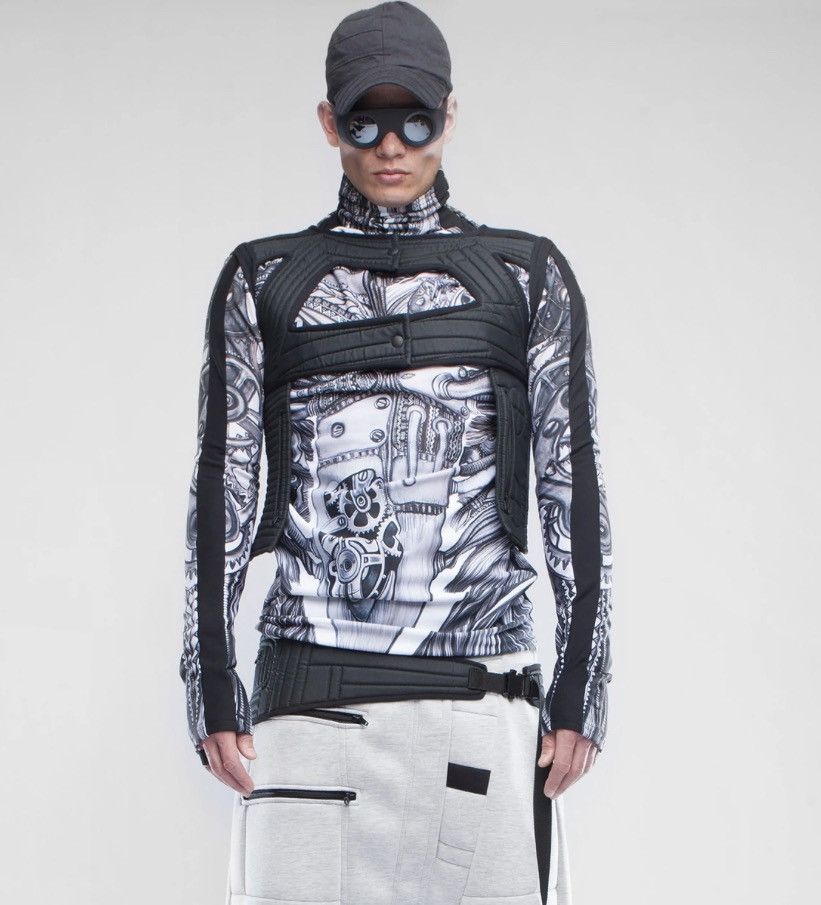 image of Demobaza Harness + Pocket Belt in Black, Men's