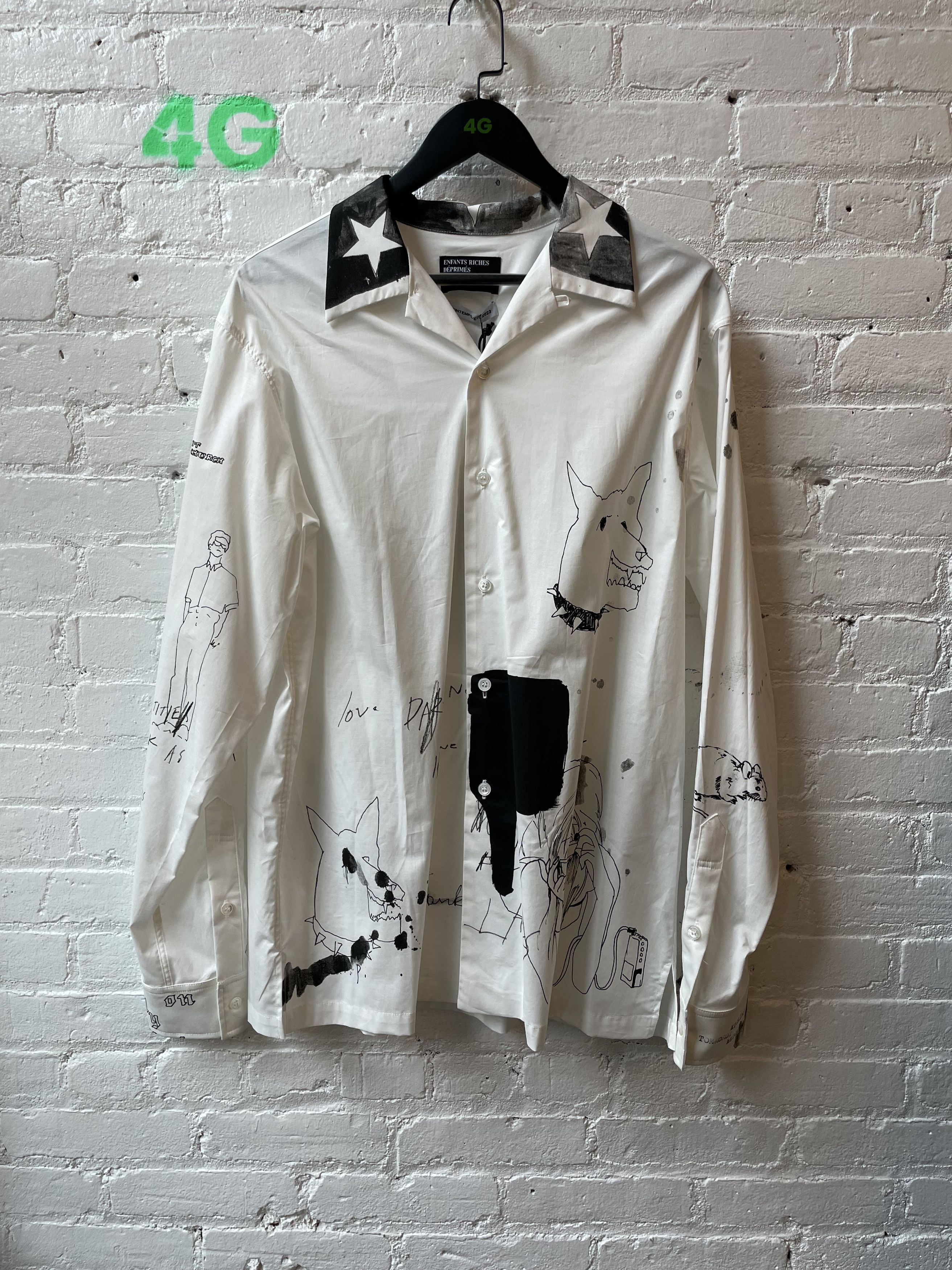Enfants Riches Deprimes ERD HAND DRAWN MOTIF SHIRT Size US XL / EU 56 / 4 - 1 Thumbnail