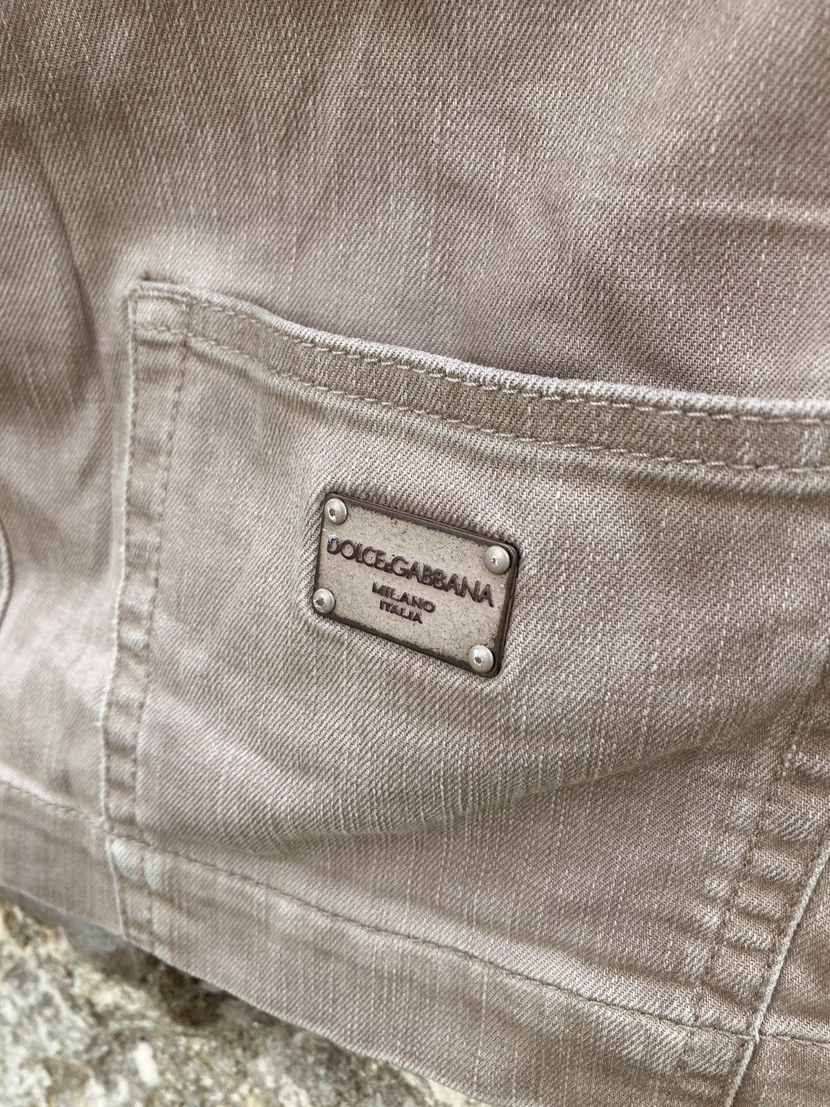 Dolce & Gabbana DENIM BROWN MINI SKIRT Size 28" / US 6 / IT 42 - 5 Thumbnail