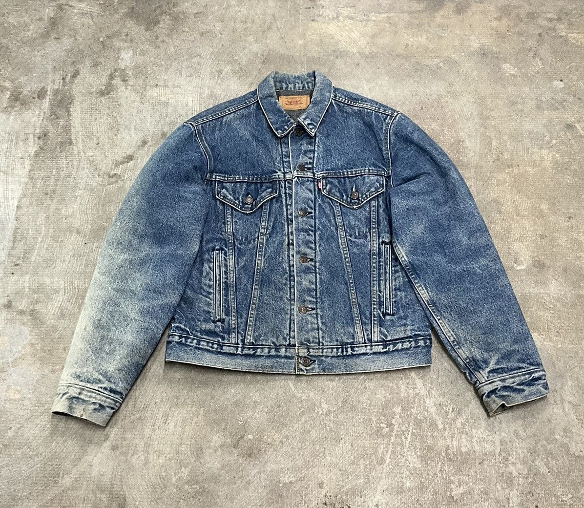 Vintage Vintage Levis Blanket Lined Denim Trucker Jacket USA Made | Grailed