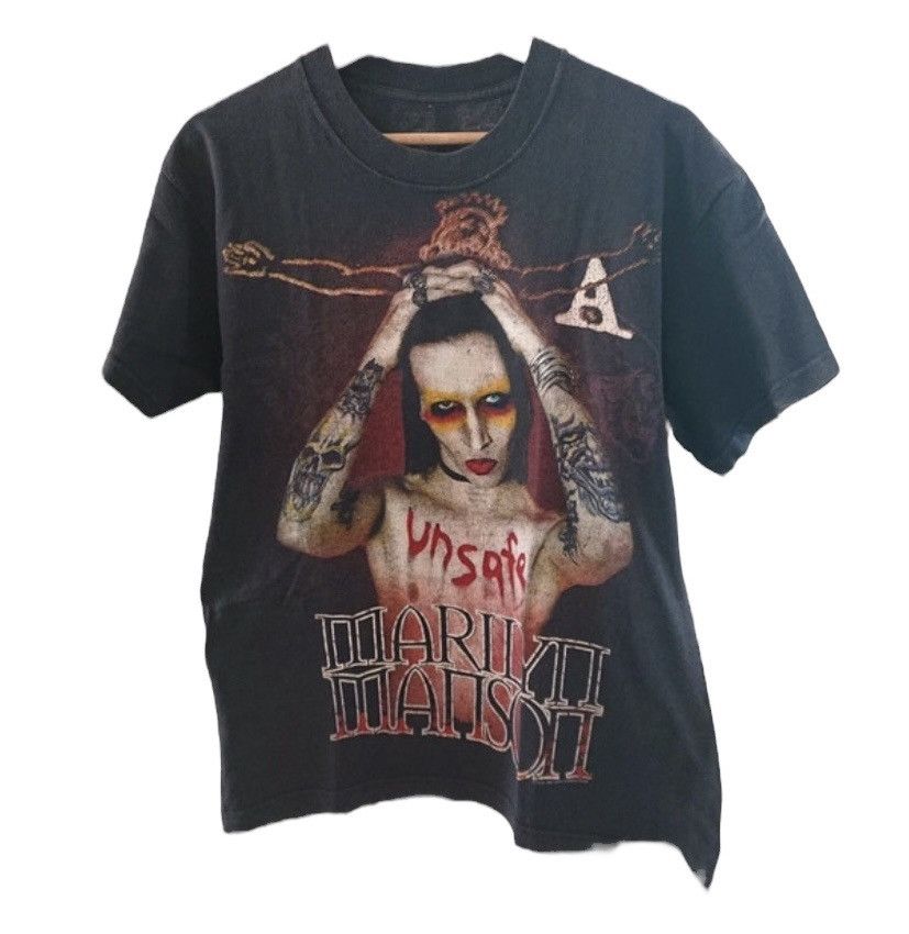 Rare vintage Marilyn Manson t shirt unsafe