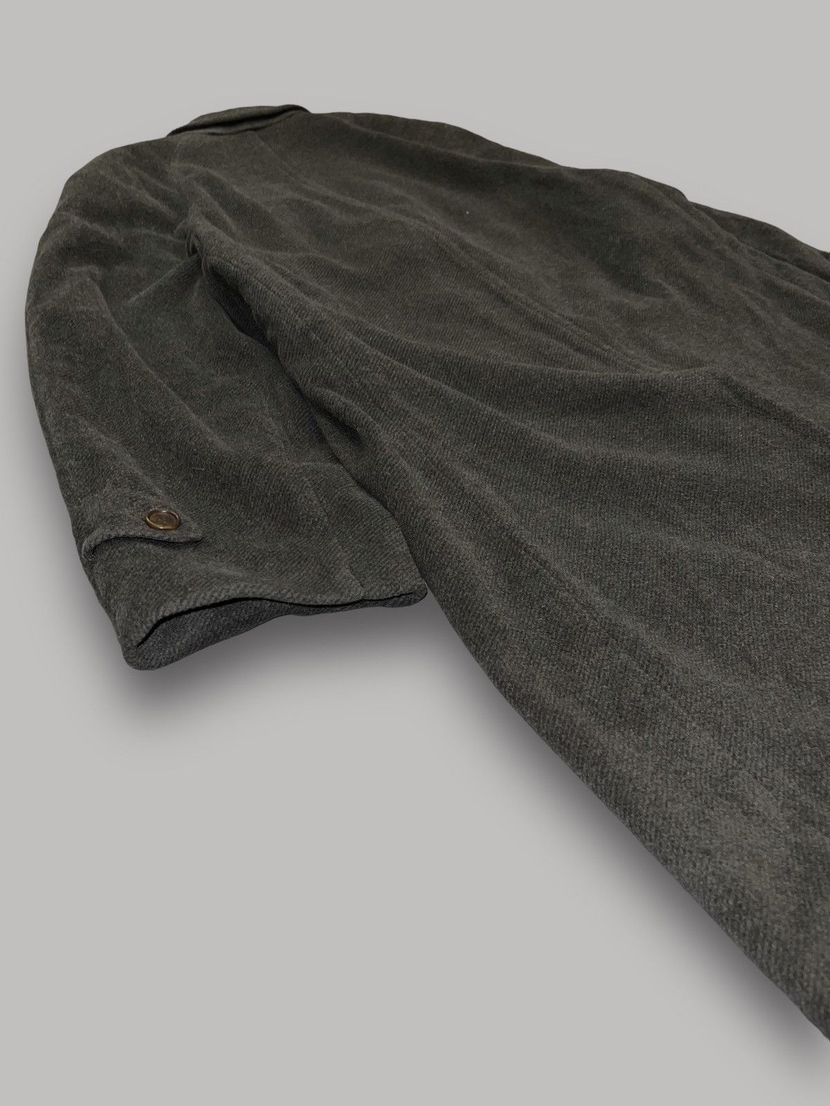 Canali Canali Swamp Green Angora Wool Heavy Coat Size US L / EU 52-54 / 3 - 8 Thumbnail
