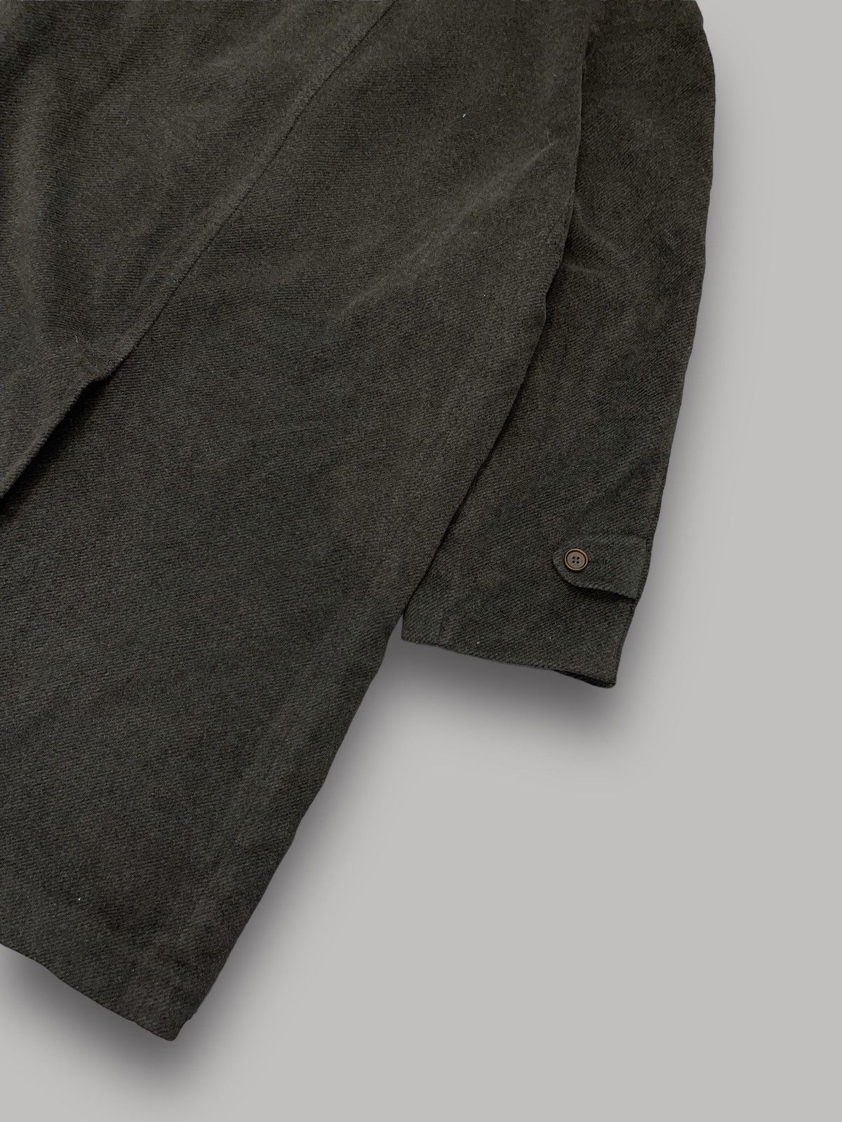 Canali Canali Swamp Green Angora Wool Heavy Coat Size US L / EU 52-54 / 3 - 7 Thumbnail