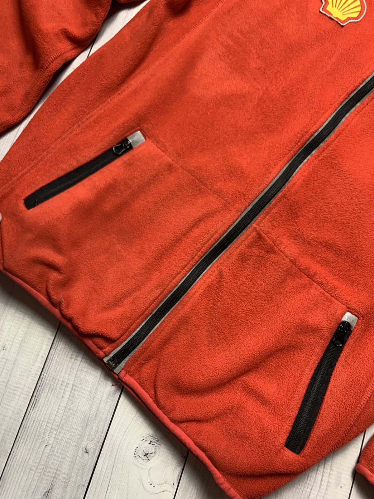 Vintage Vintage Ferrari fleece jacket shell size M red Size US M / EU 48-50 / 2 - 6 Thumbnail