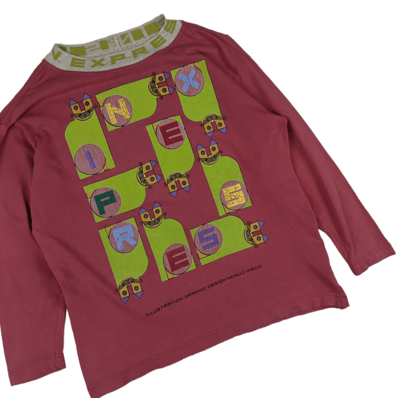 Japanese Brand Japan IN EXPRESS Nobou Express Graphic Long Sleeve T-Shirt Size L / US 10 / IT 46 - 3 Thumbnail