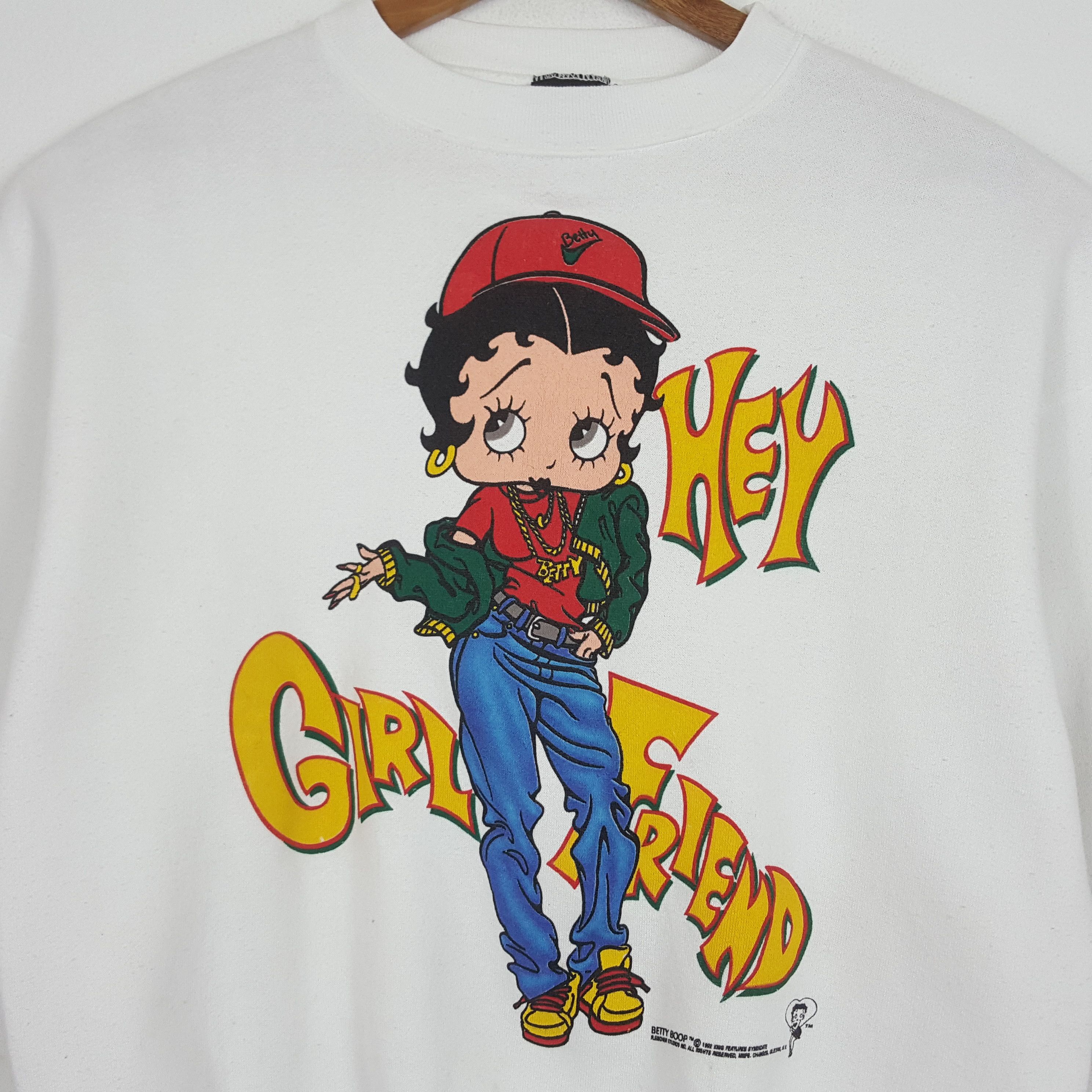 Vintage Vintage BETTY BOOP Hip Hop Streetwear Style Sweatshirt Size US L / EU 52-54 / 3 - 5 Thumbnail