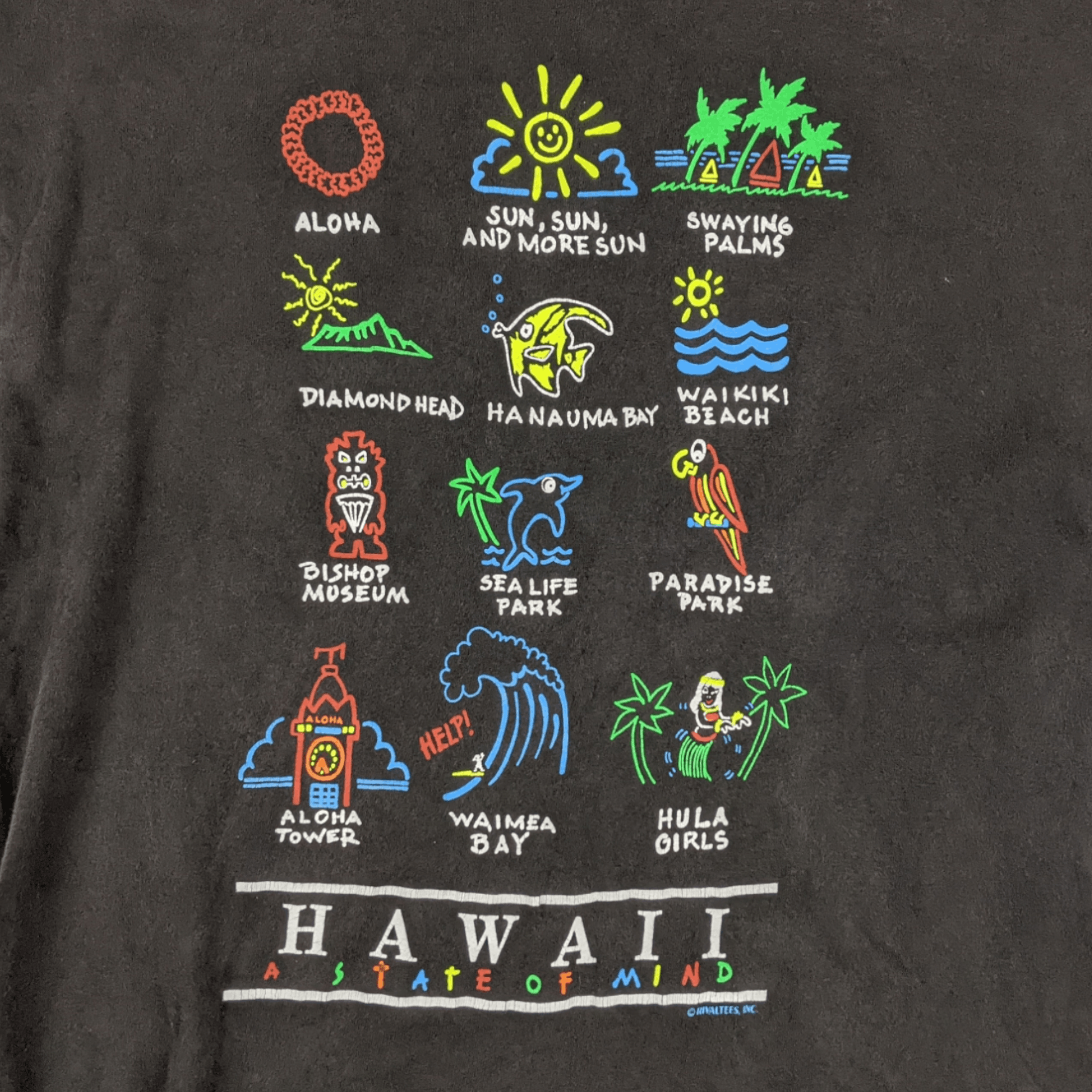 Hanes Vintage 90's HANES Hawaii Aloha Single Stitches T-Shirt Size US M / EU 48-50 / 2 - 4 Thumbnail