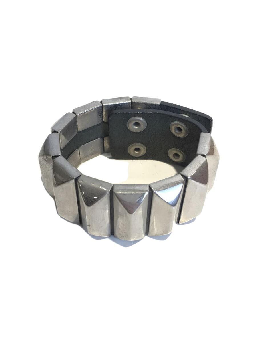 image of Undercover Archive Studded Leather Wristband in Black, Men's