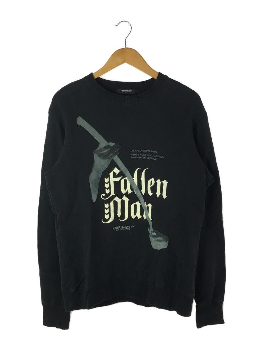 image of Undercover Aw19 "fallen Man" Crewneck Sweatshirt in Black, Men's (Size Large)