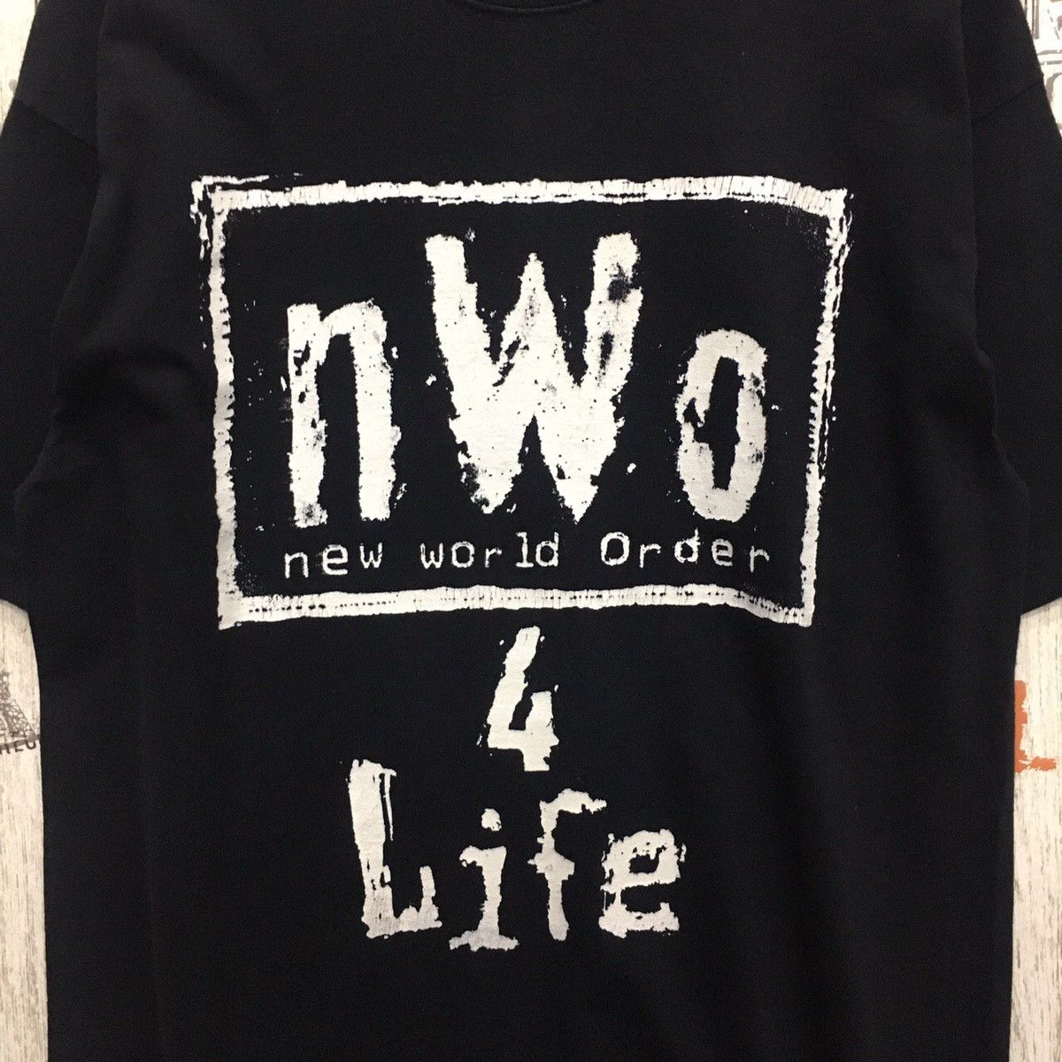 Vintage × WWE × WWF *‼️Rare NEW WORLD ORDER wresting Tees tshirt Size US L / EU 52-54 / 3 - 6 Thumbnail