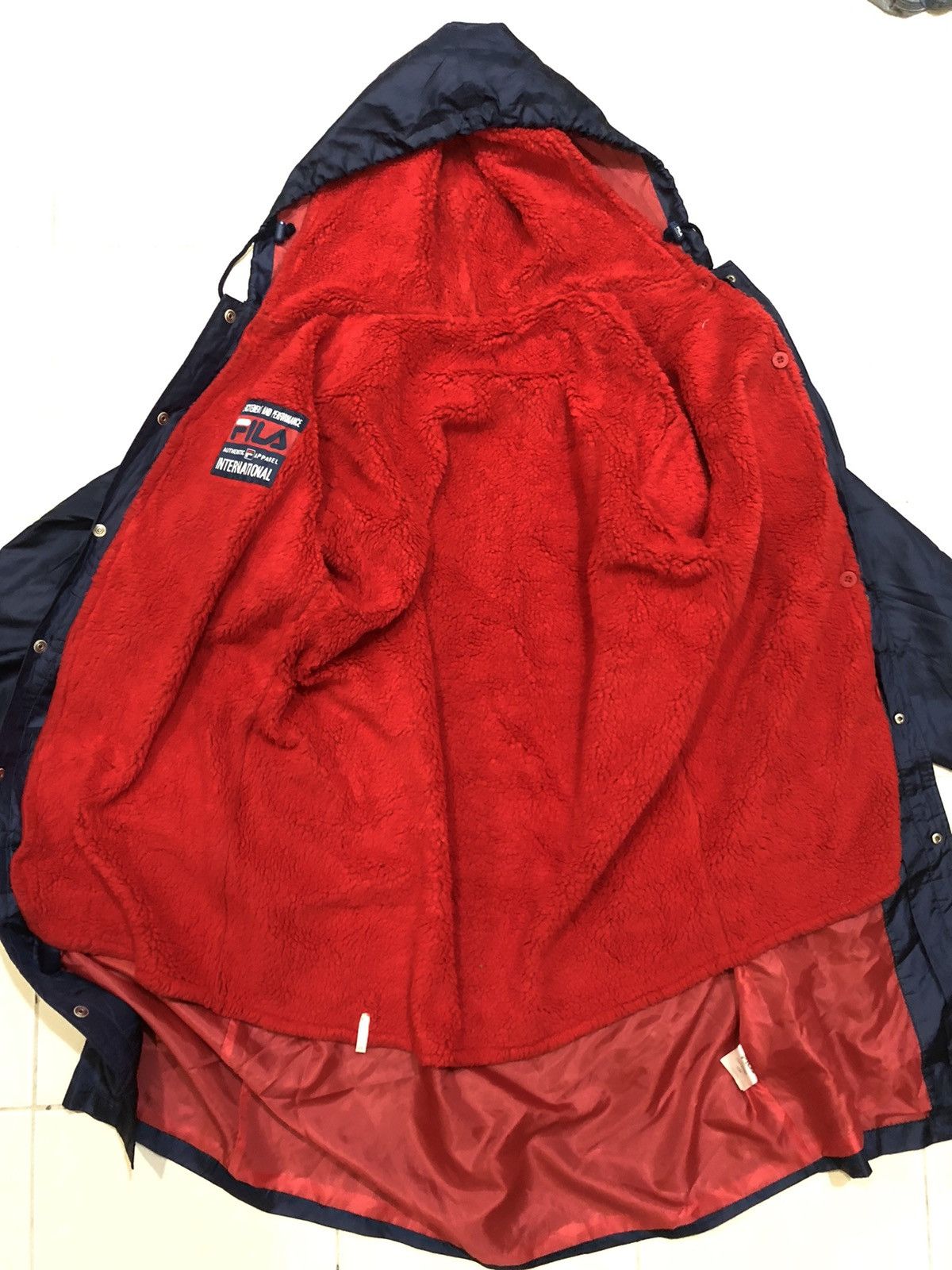 Fila × Vintage FILA Long light jacket with big Embroidery Logo Size US XL / EU 56 / 4 - 8 Thumbnail