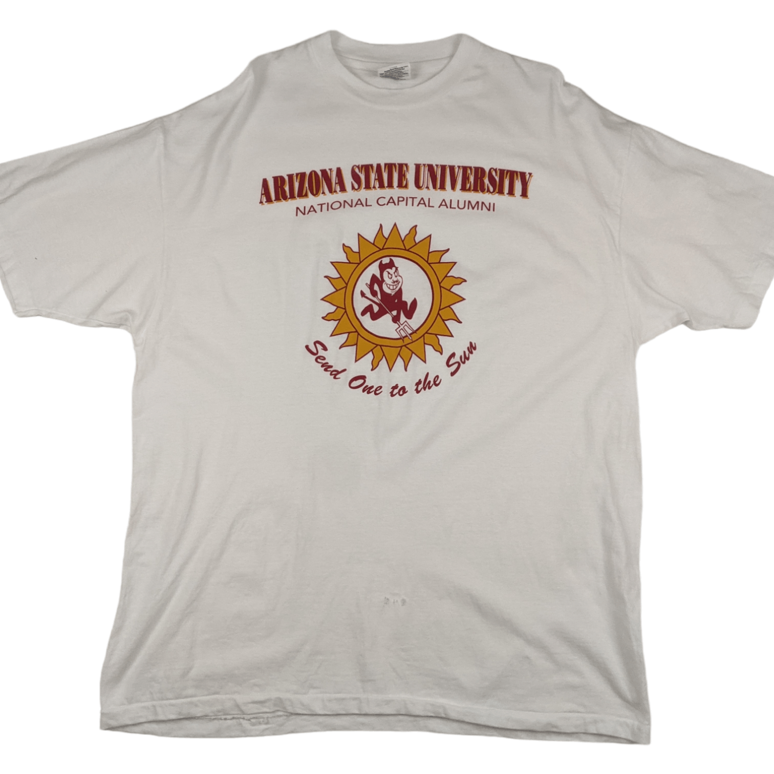 Hanes Vintage 90's ARIZONA STATE UNIVERSITY Single Stitches Tee Size US XL / EU 56 / 4 - 2 Thumbnail