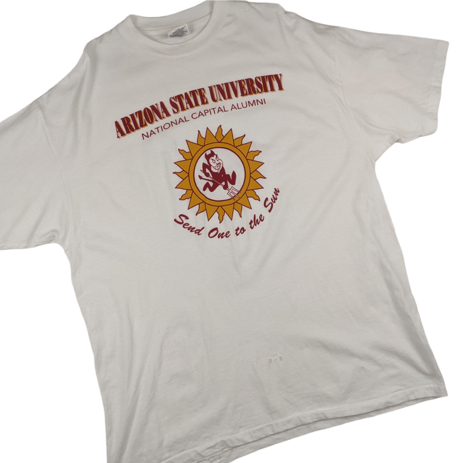 Hanes Vintage 90's ARIZONA STATE UNIVERSITY Single Stitches Tee Size US XL / EU 56 / 4 - 4 Thumbnail