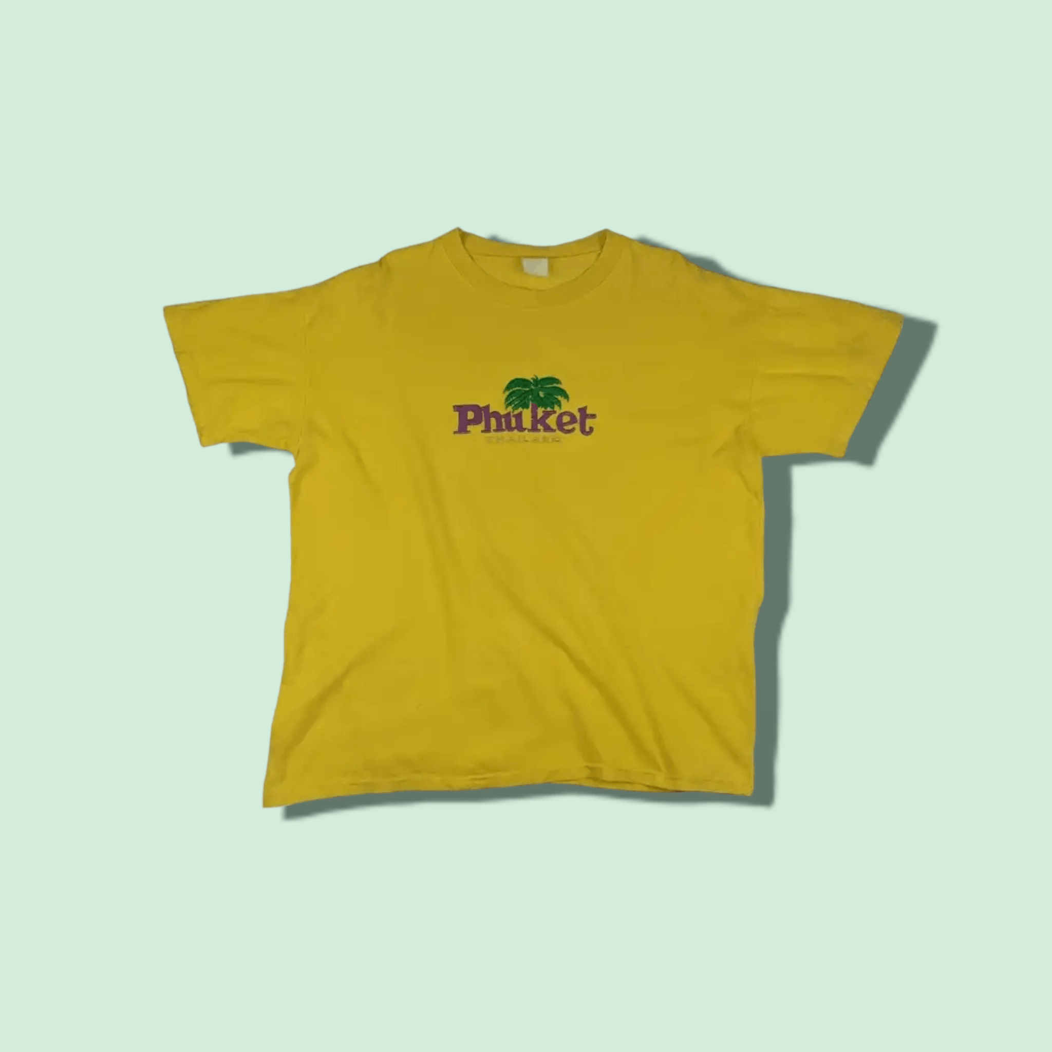 Vintage Vintage 90's PHUKET Island Thailand Single Stitches T-Shirt Size US XL / EU 56 / 4 - 1 Thumbnail