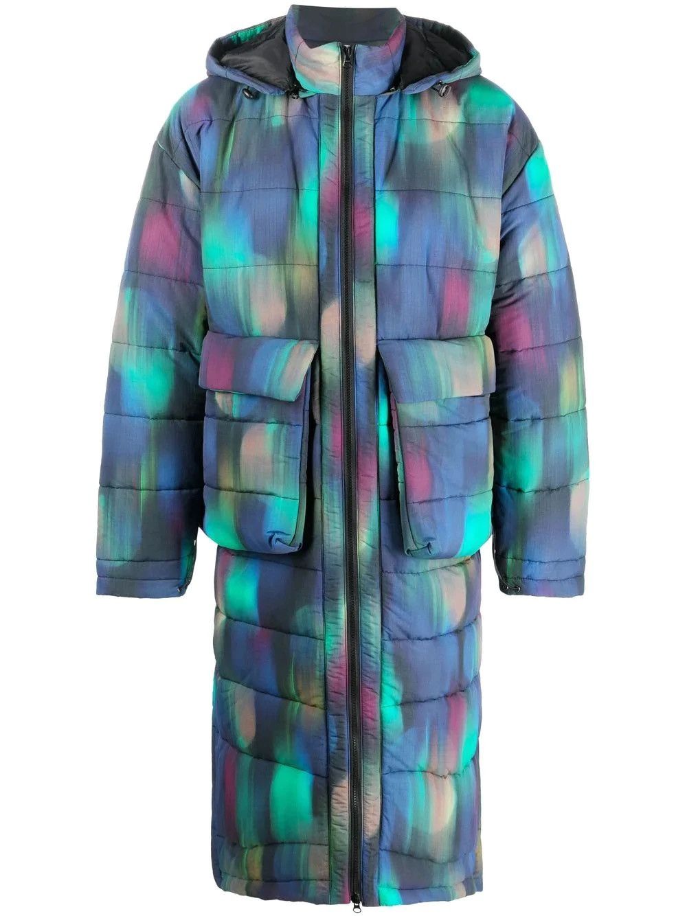 Henrik Vibskov !DSWT! FW22 Henrik Vibskov Apollo Blurry Long Puffer Jacket Size US XL / EU 56 / 4 - 2 Thumbnail