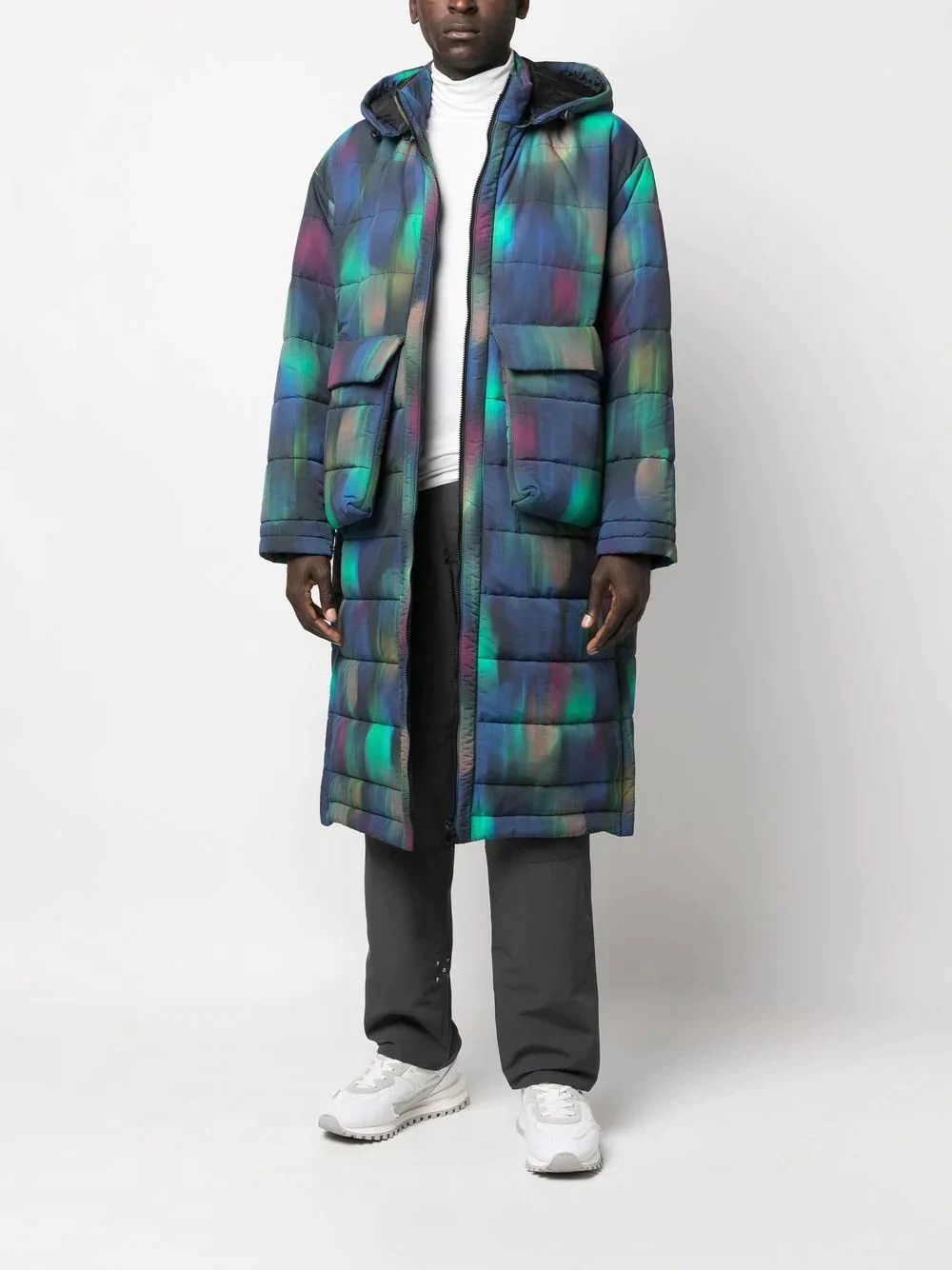 Henrik Vibskov !DSWT! FW22 Henrik Vibskov Apollo Blurry Long Puffer Jacket Size US XL / EU 56 / 4 - 6 Thumbnail