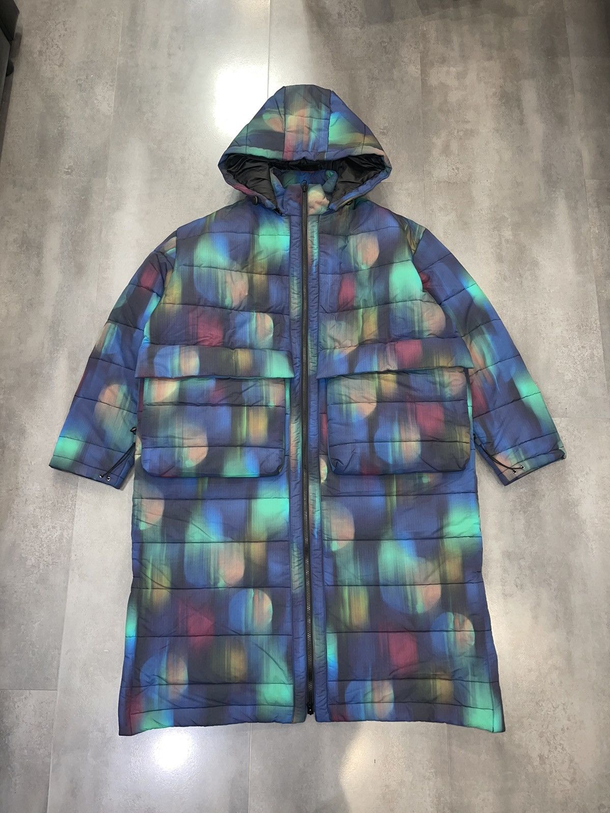 Henrik Vibskov !DSWT! FW22 Henrik Vibskov Apollo Blurry Long Puffer Jacket Size US XL / EU 56 / 4 - 10 Thumbnail