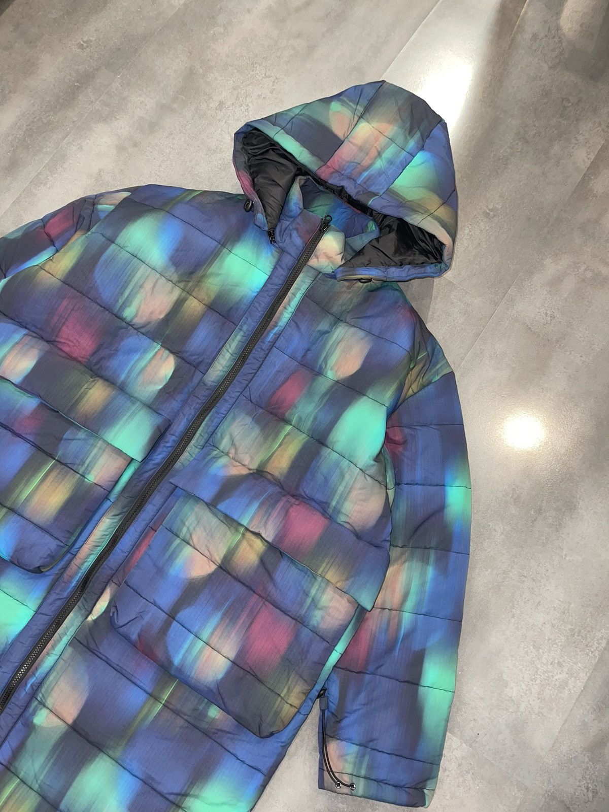 Henrik Vibskov !DSWT! FW22 Henrik Vibskov Apollo Blurry Long Puffer Jacket Size US XL / EU 56 / 4 - 13 Thumbnail