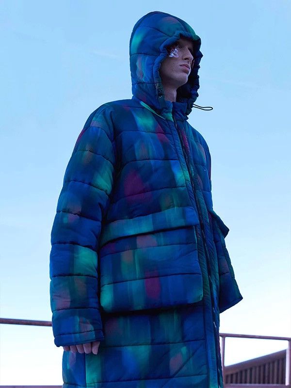 Henrik Vibskov !DSWT! FW22 Henrik Vibskov Apollo Blurry Long Puffer Jacket Size US XL / EU 56 / 4 - 4 Thumbnail