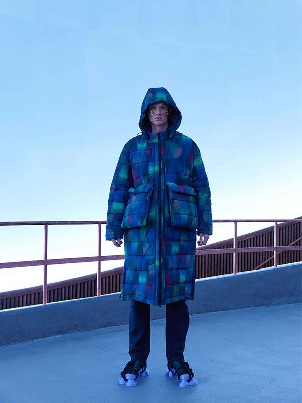 Henrik Vibskov !DSWT! FW22 Henrik Vibskov Apollo Blurry Long Puffer Jacket Size US XL / EU 56 / 4 - 3 Thumbnail