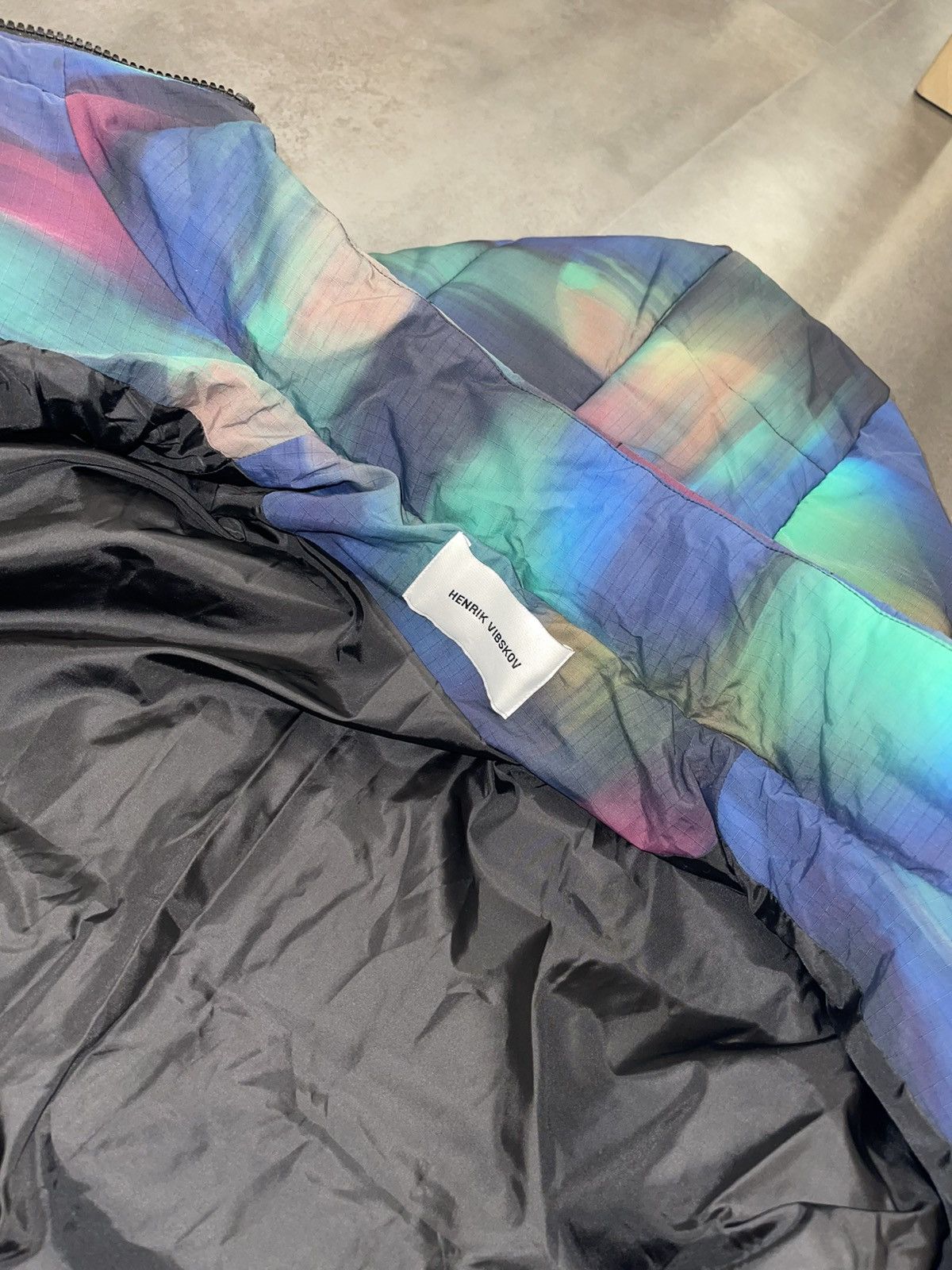 Henrik Vibskov !DSWT! FW22 Henrik Vibskov Apollo Blurry Long Puffer Jacket Size US XL / EU 56 / 4 - 22 Thumbnail