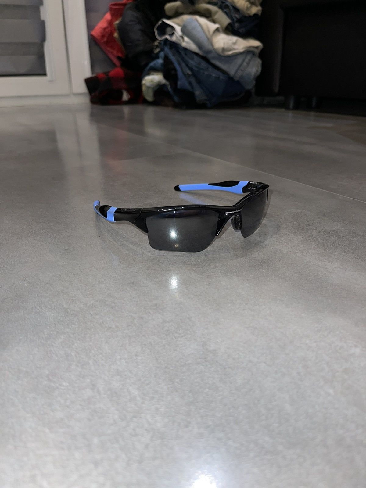 Oakley Oakley OO9154-25 "HALF JACKET 2.0" Black Blue Sunglasses Size ONE SIZE - 4 Thumbnail