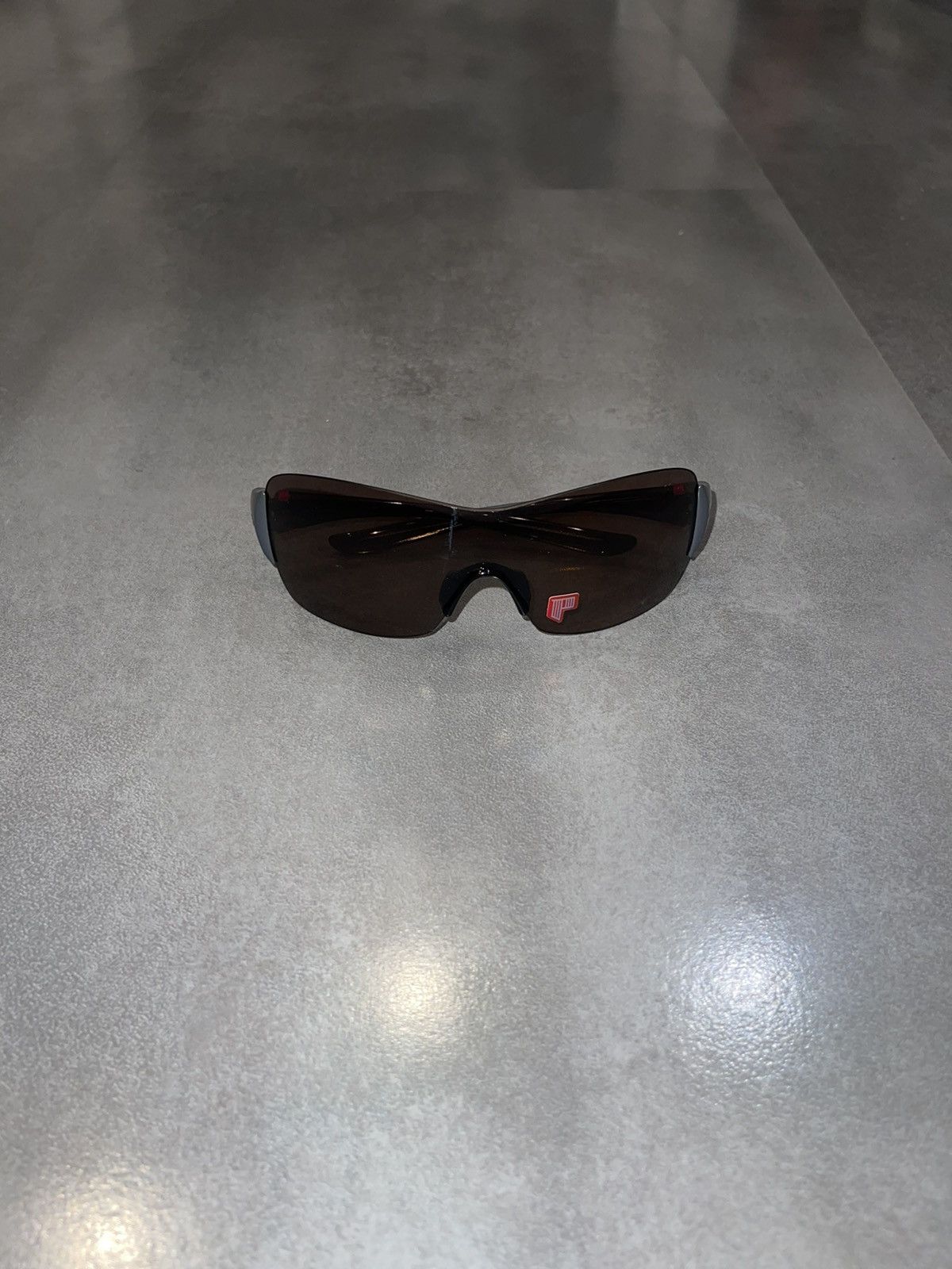 Oakley Oakley OO9141-19 Grey Pink Shield Sunglasses Size ONE SIZE - 4 Thumbnail